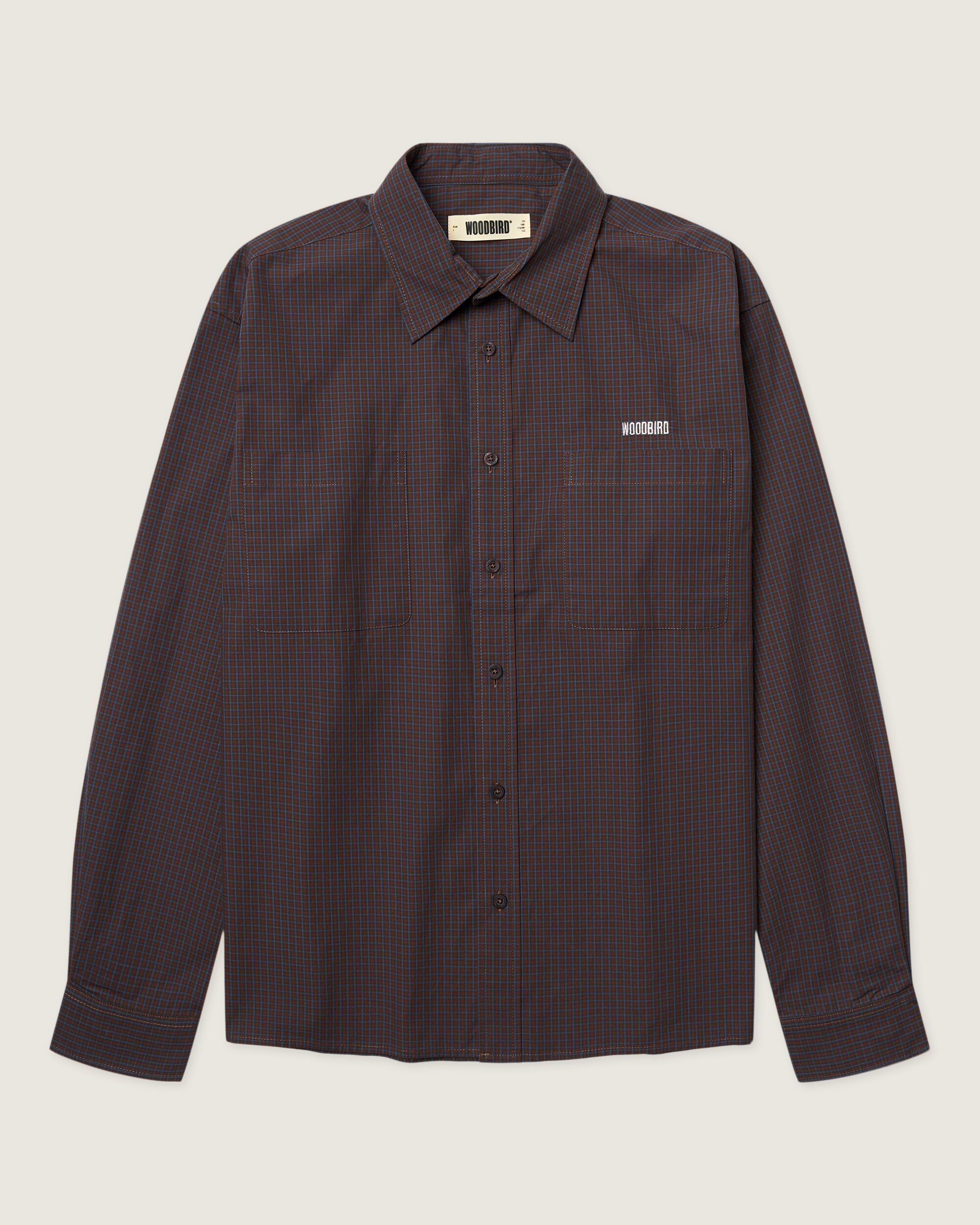 Woodbird WBBuzo Yuan Check Shirt Shirts Blue Check