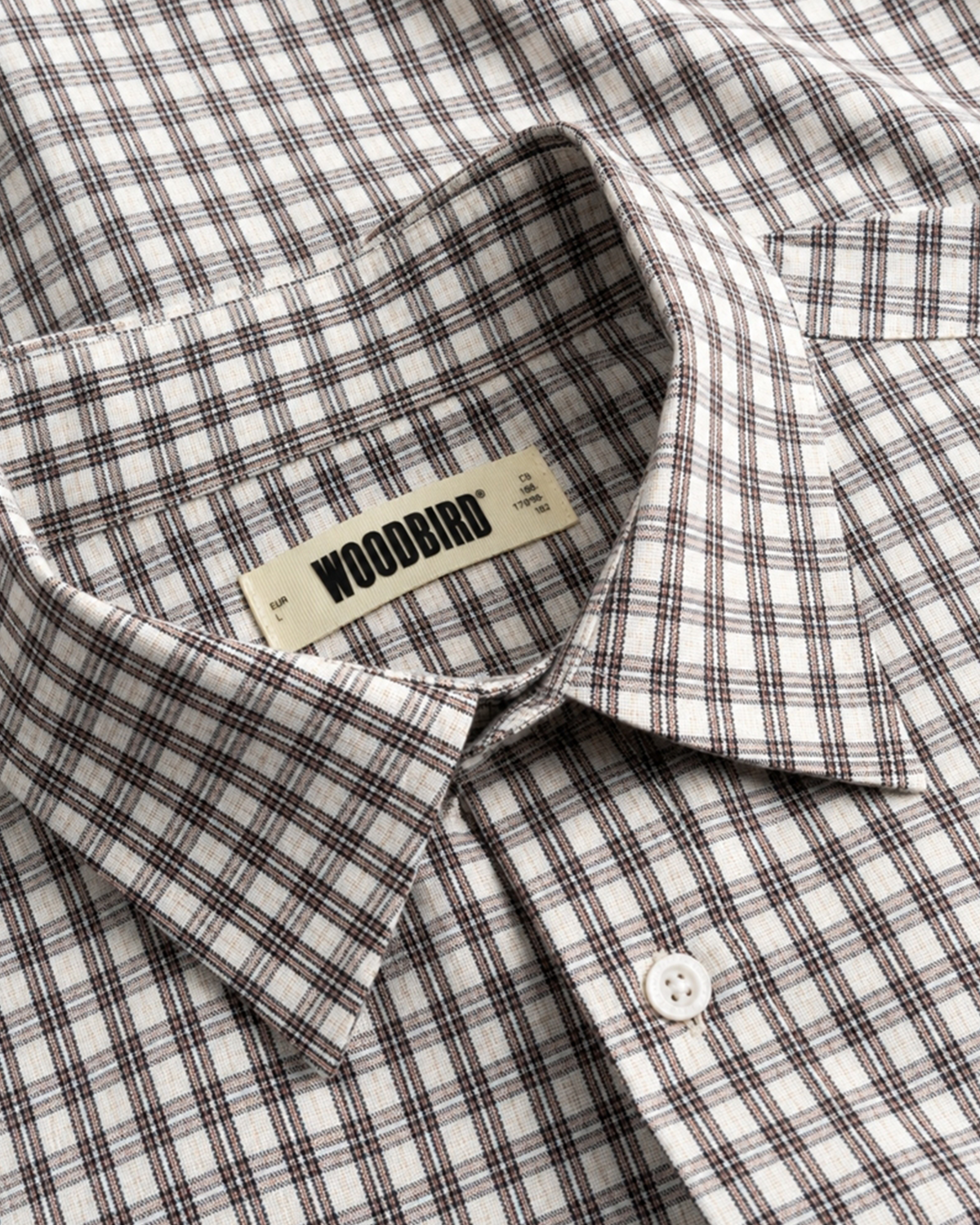 Woodbird WBBuzo Yue Check Shirt Shirts sand-brown