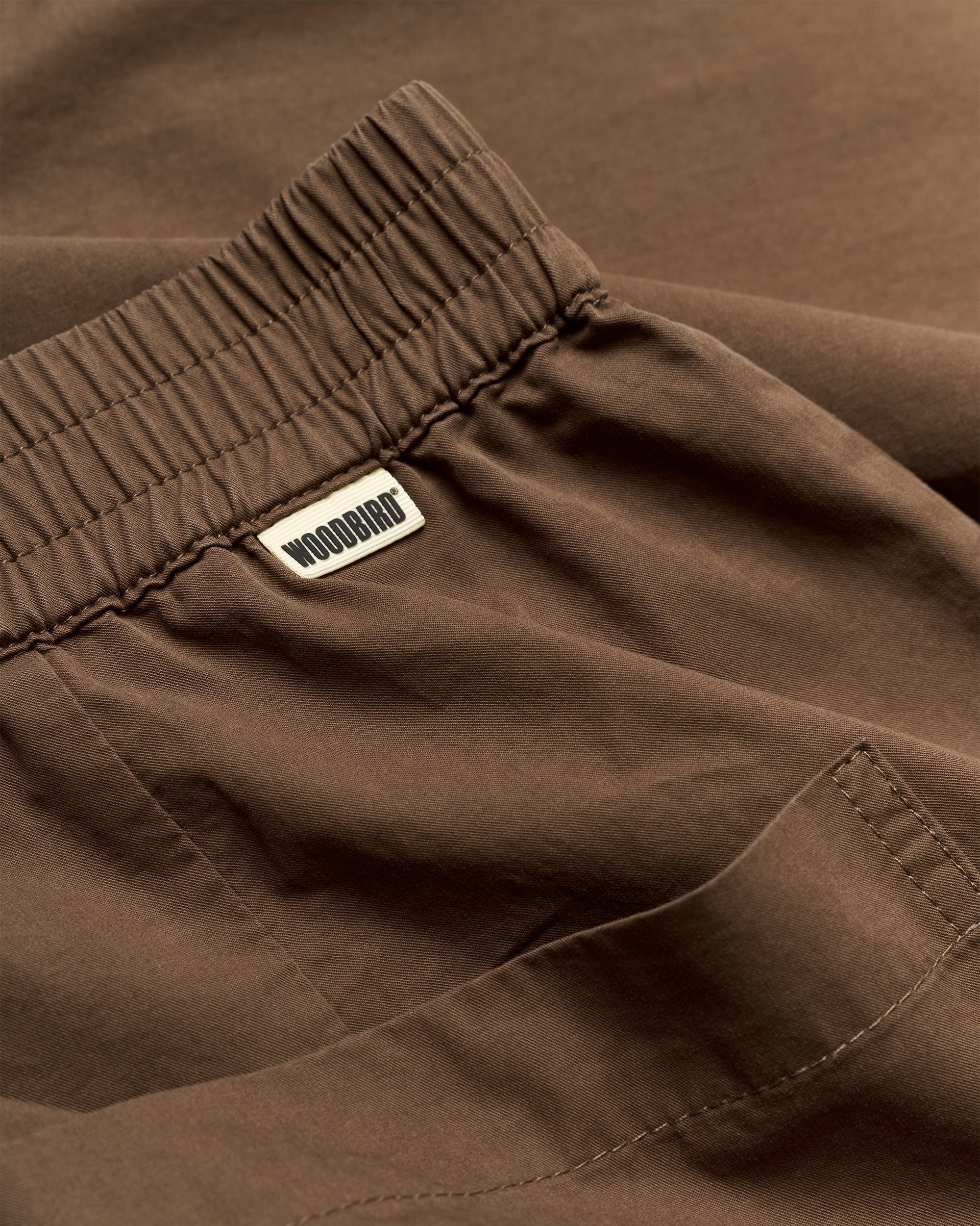Woodbird WBCal Twill Shorts Shorts Dark Brown
