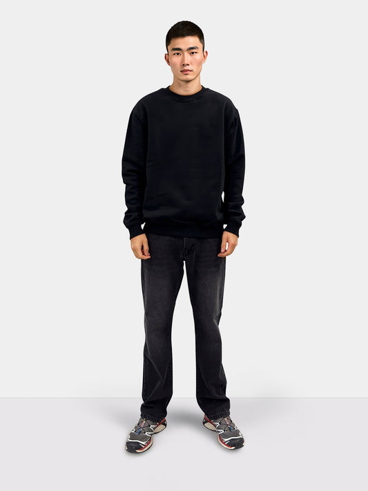 Woodbird WBCane Base Crew Sweats Black