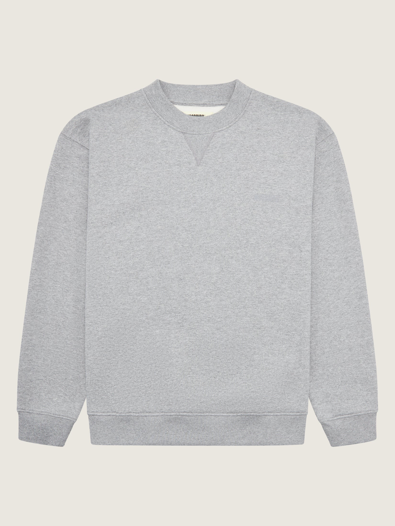 Woodbird WBCane Base Crew Sweats Grey Melange