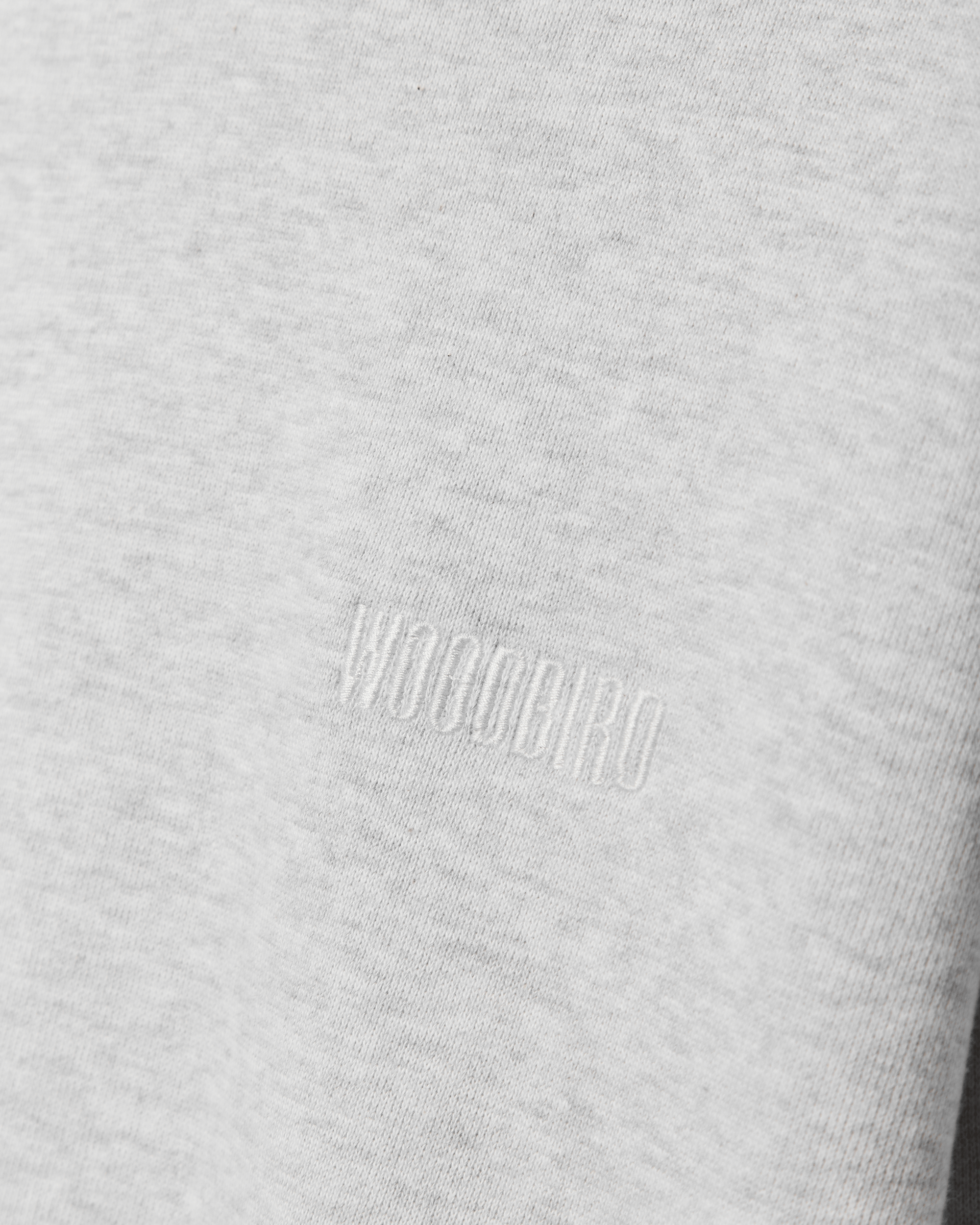 Woodbird WBCane Base Crew Sweats Grey Melange