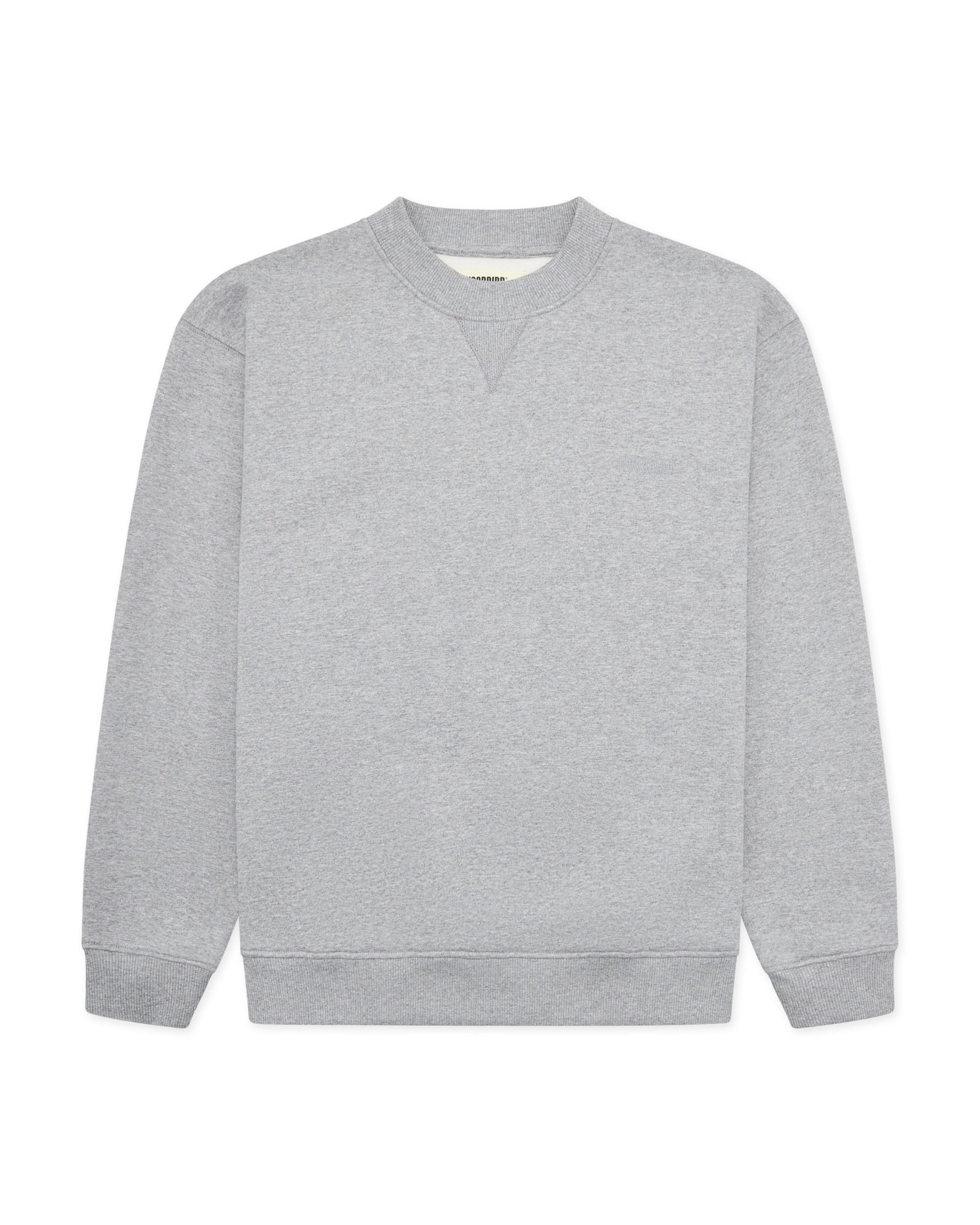 Woodbird WBCane Base Crew Sweats Grey Melange