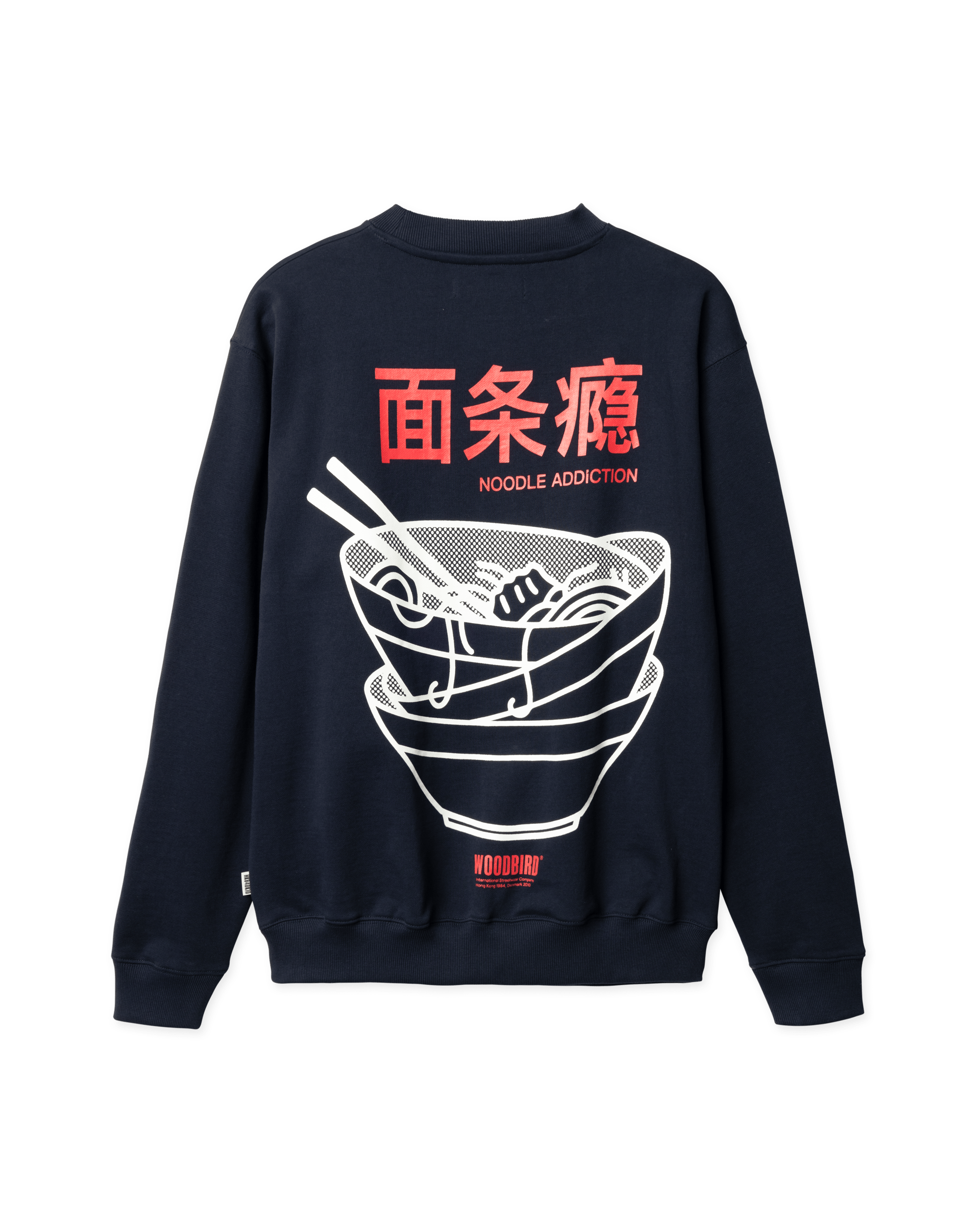 Woodbird WBCane Bowl Crew Sweats Dark Navy