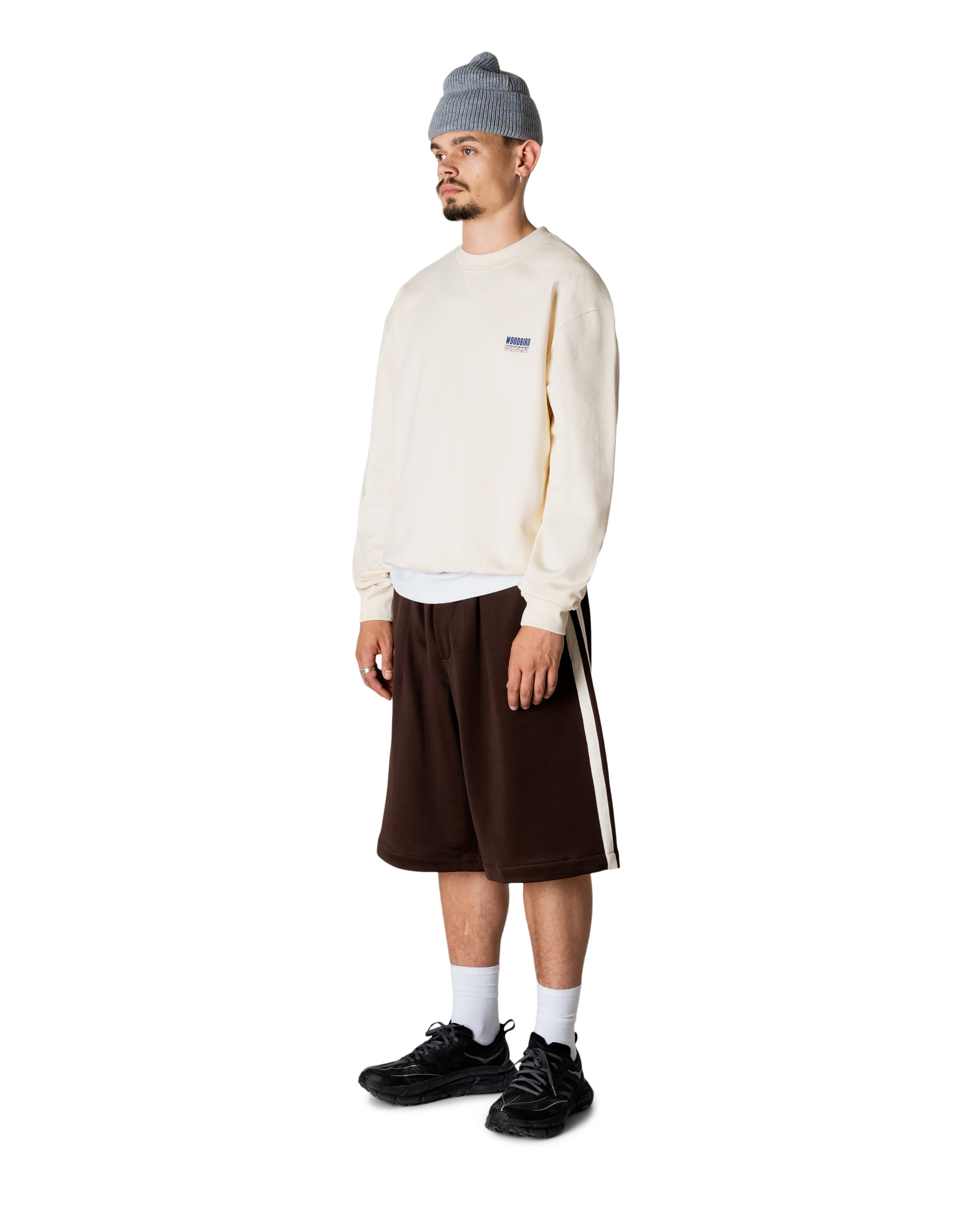 Woodbird WBCane Cart Crew Sweats Off White