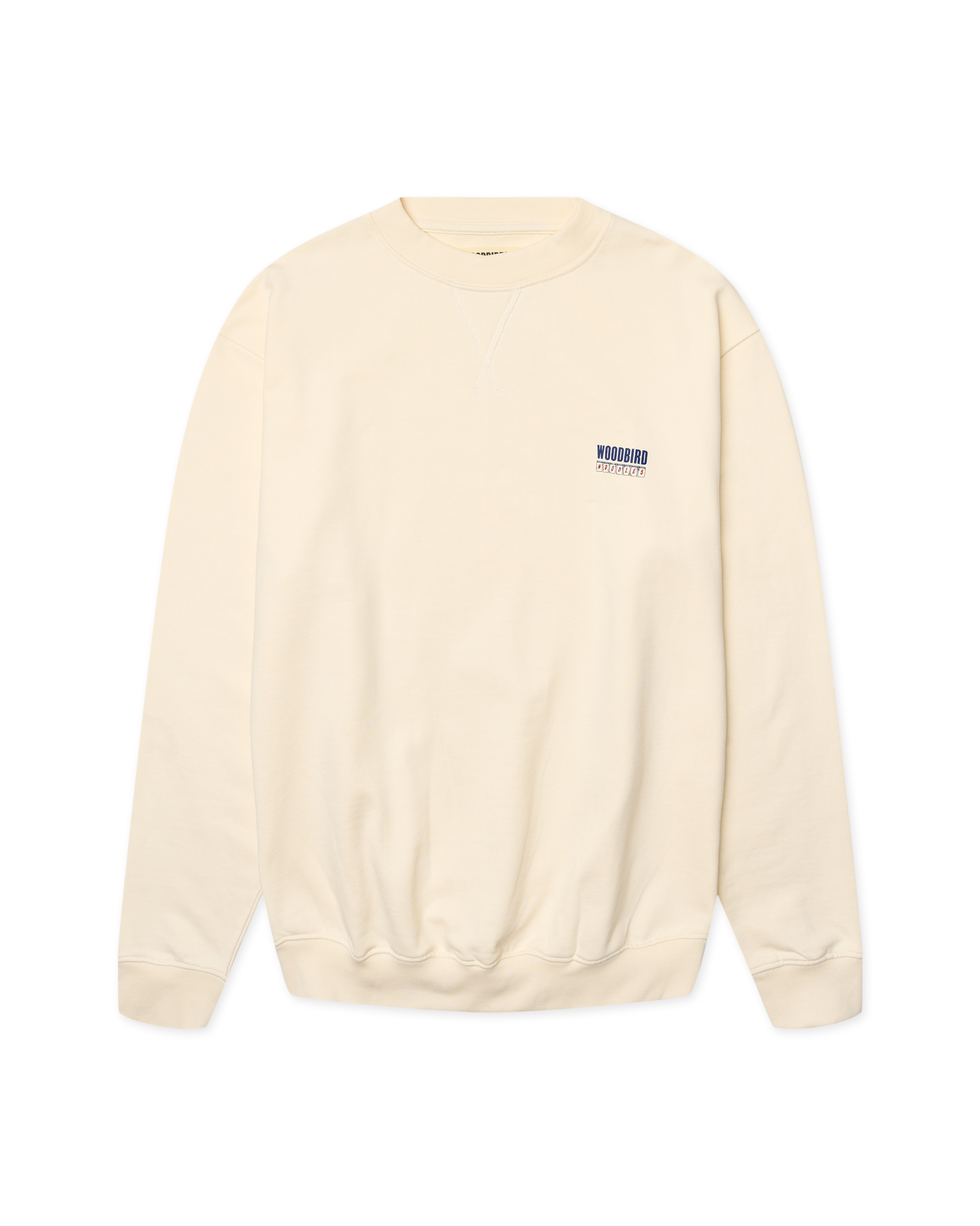 Woodbird WBCane Cart Crew Sweats Off White