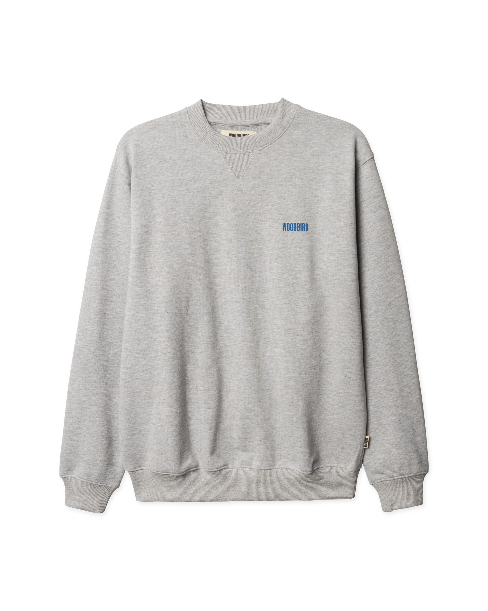 Woodbird WBCane Lion Crew Sweats Light Grey Melange