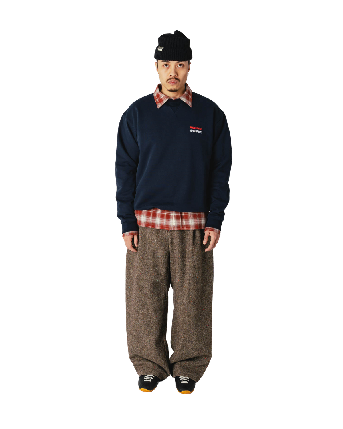 Woodbird WBCane Pack Crew Sweats Dark Navy