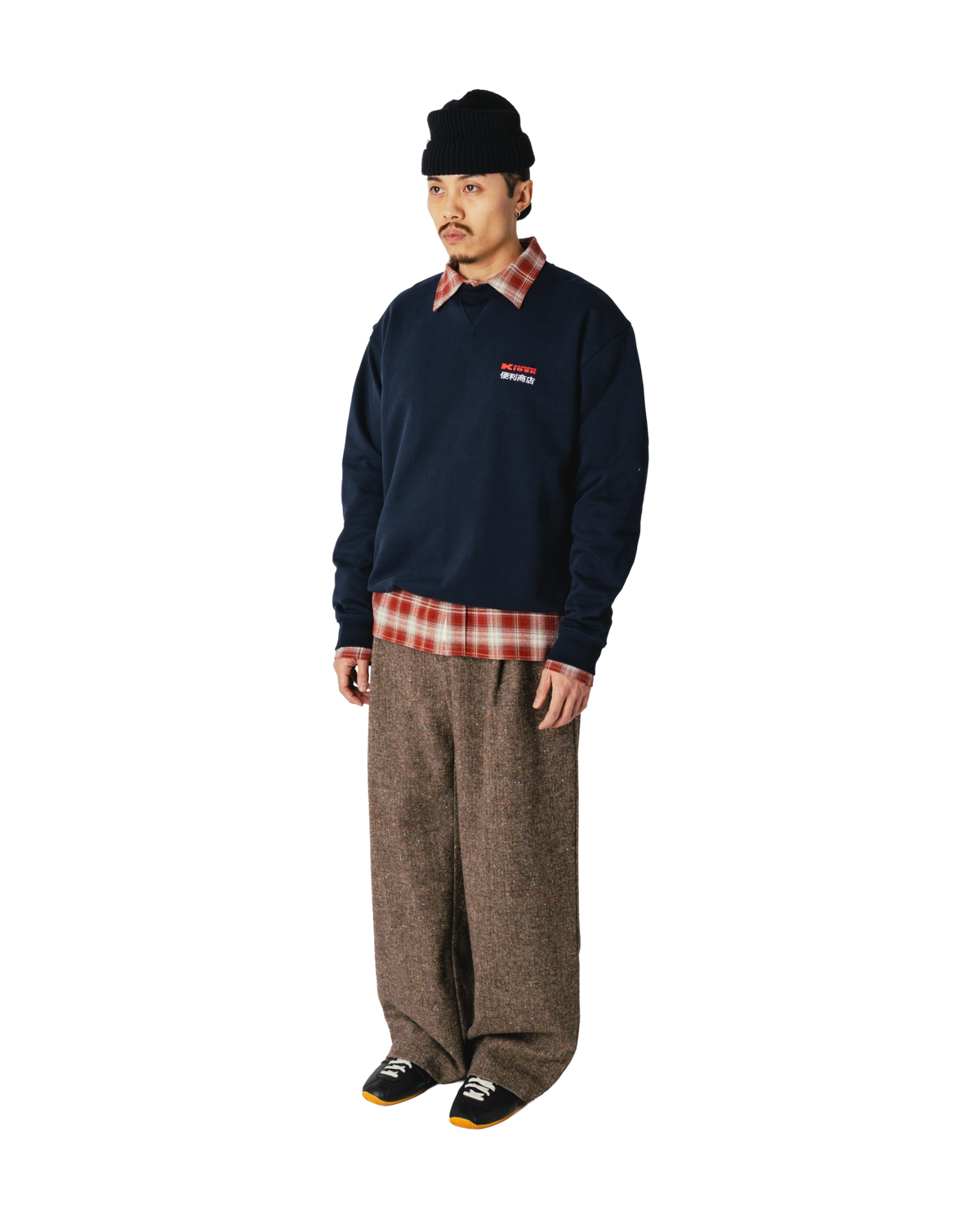 Woodbird WBCane Pack Crew Sweats Dark Navy