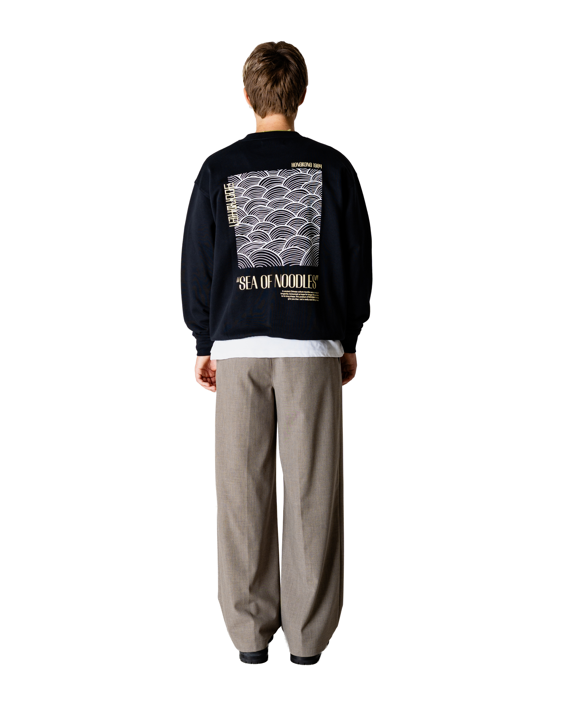 Woodbird WBCane Sea Crew Sweats Black