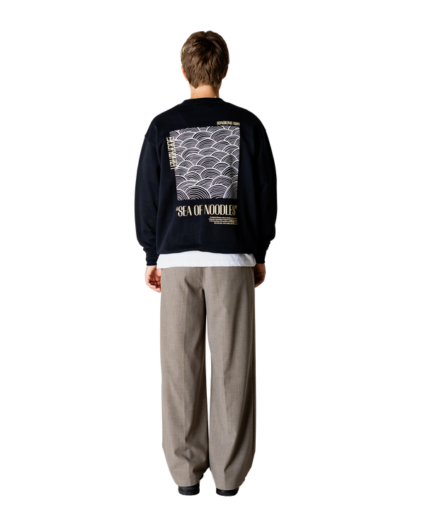 Woodbird WBCane Sea Crew Sweats Black