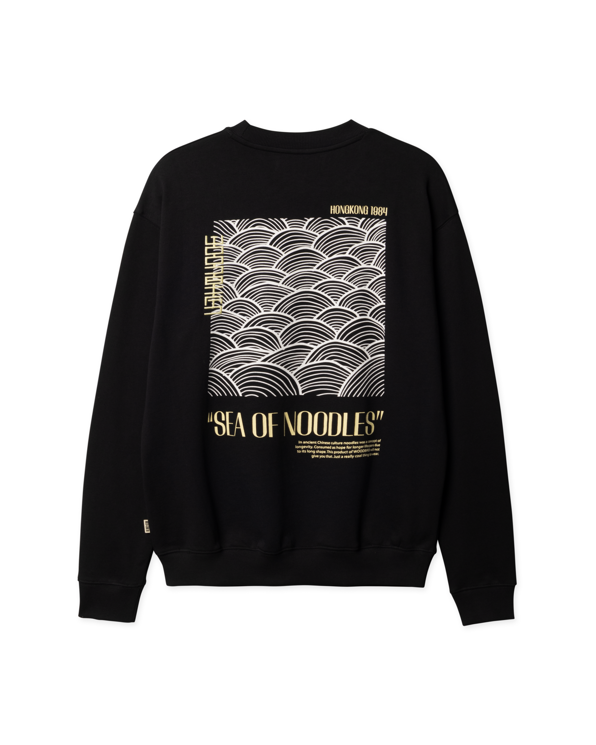 Woodbird WBCane Sea Crew Sweats Black