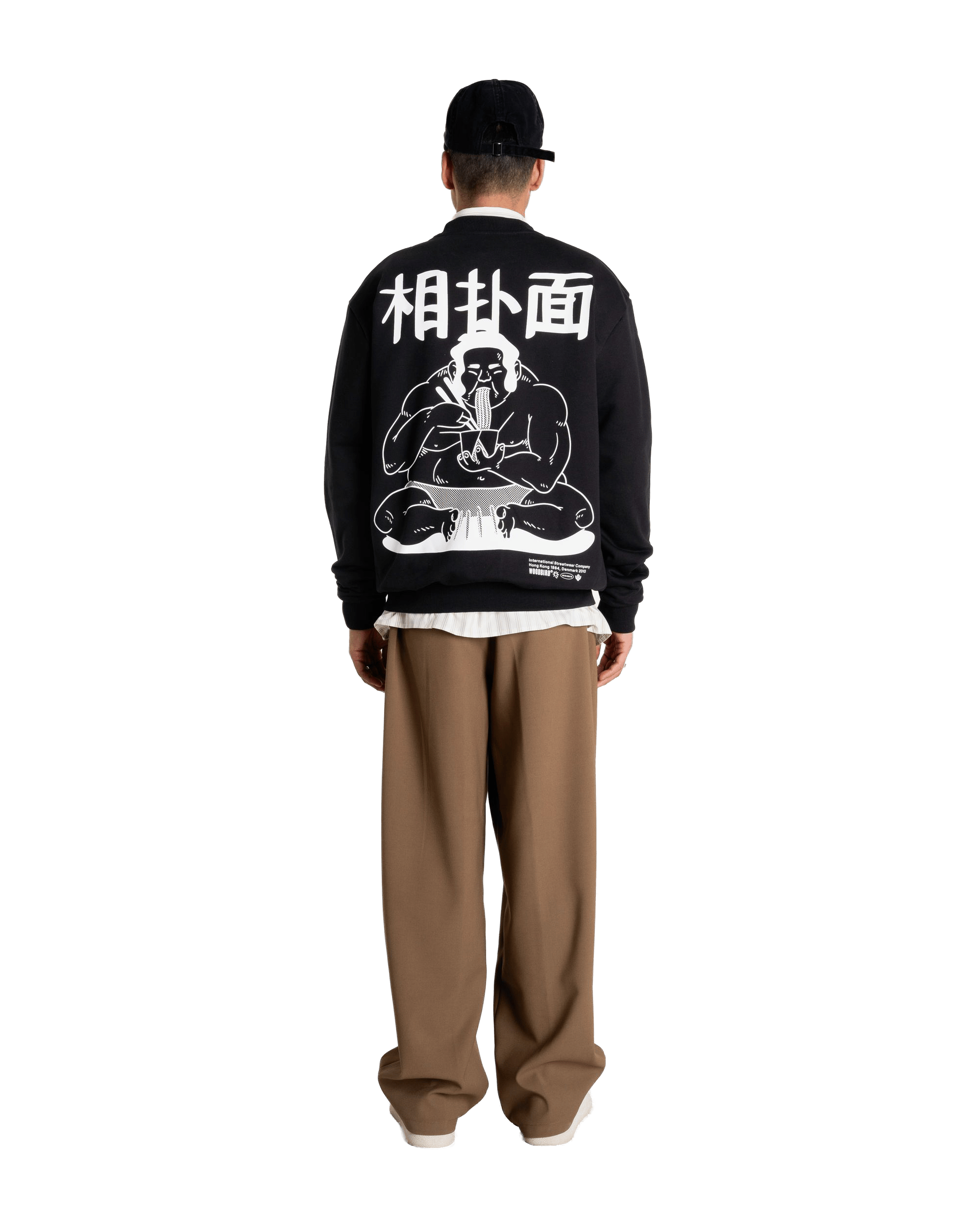 Woodbird WBCane Sumo Crew Sweats Black