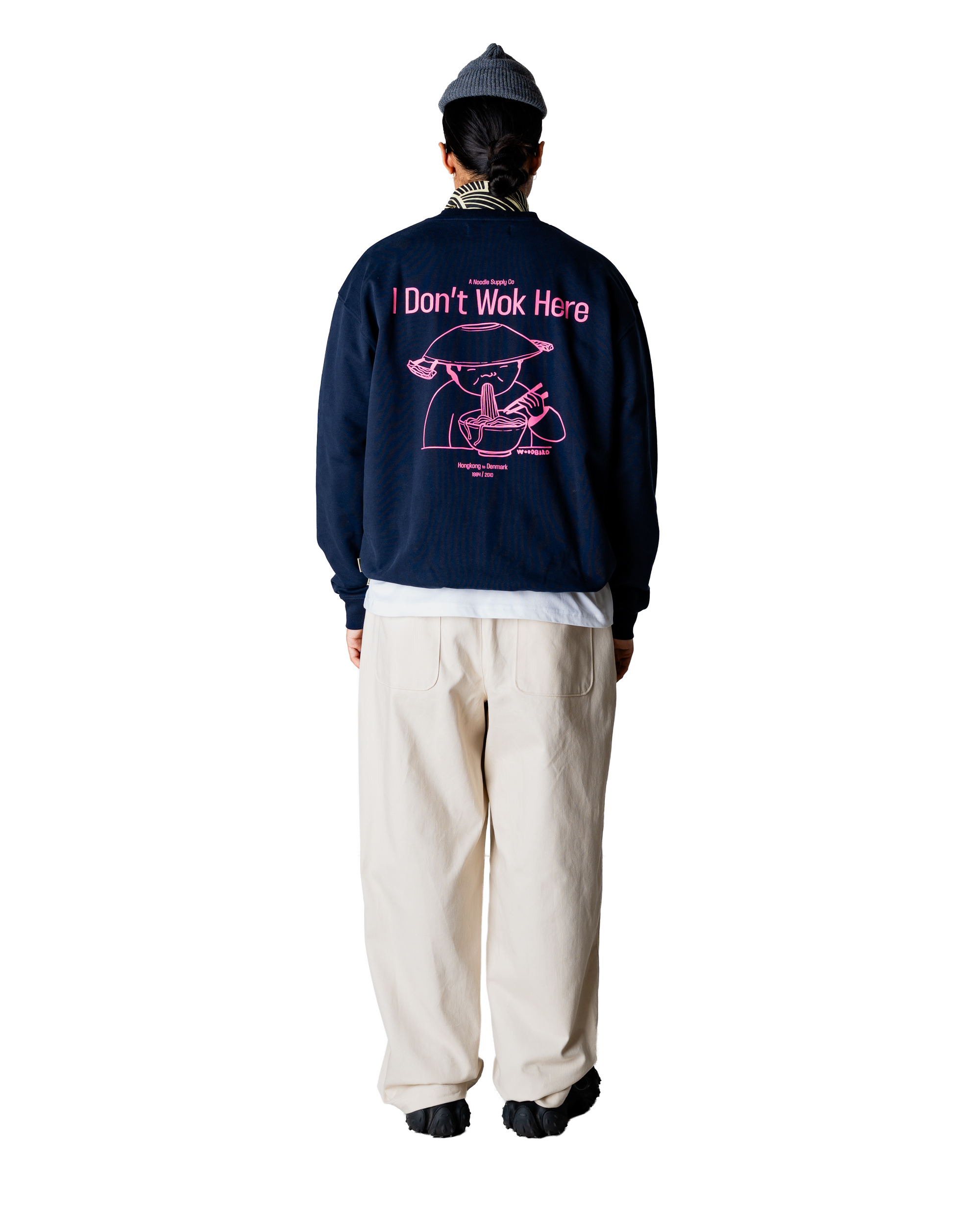 Woodbird WBCane Wok Crew Sweats Dark Navy