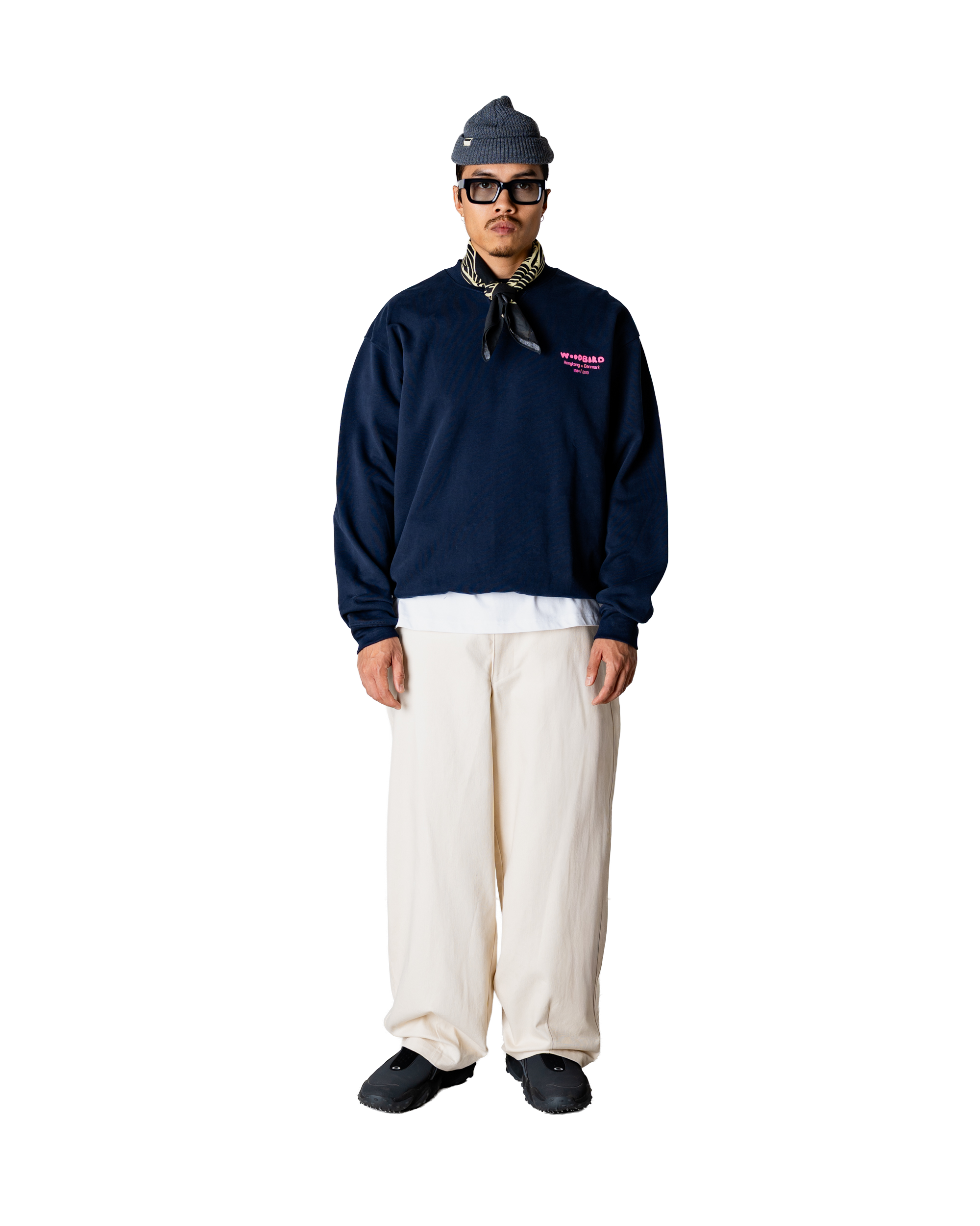 Woodbird WBCane Wok Crew Sweats Dark Navy