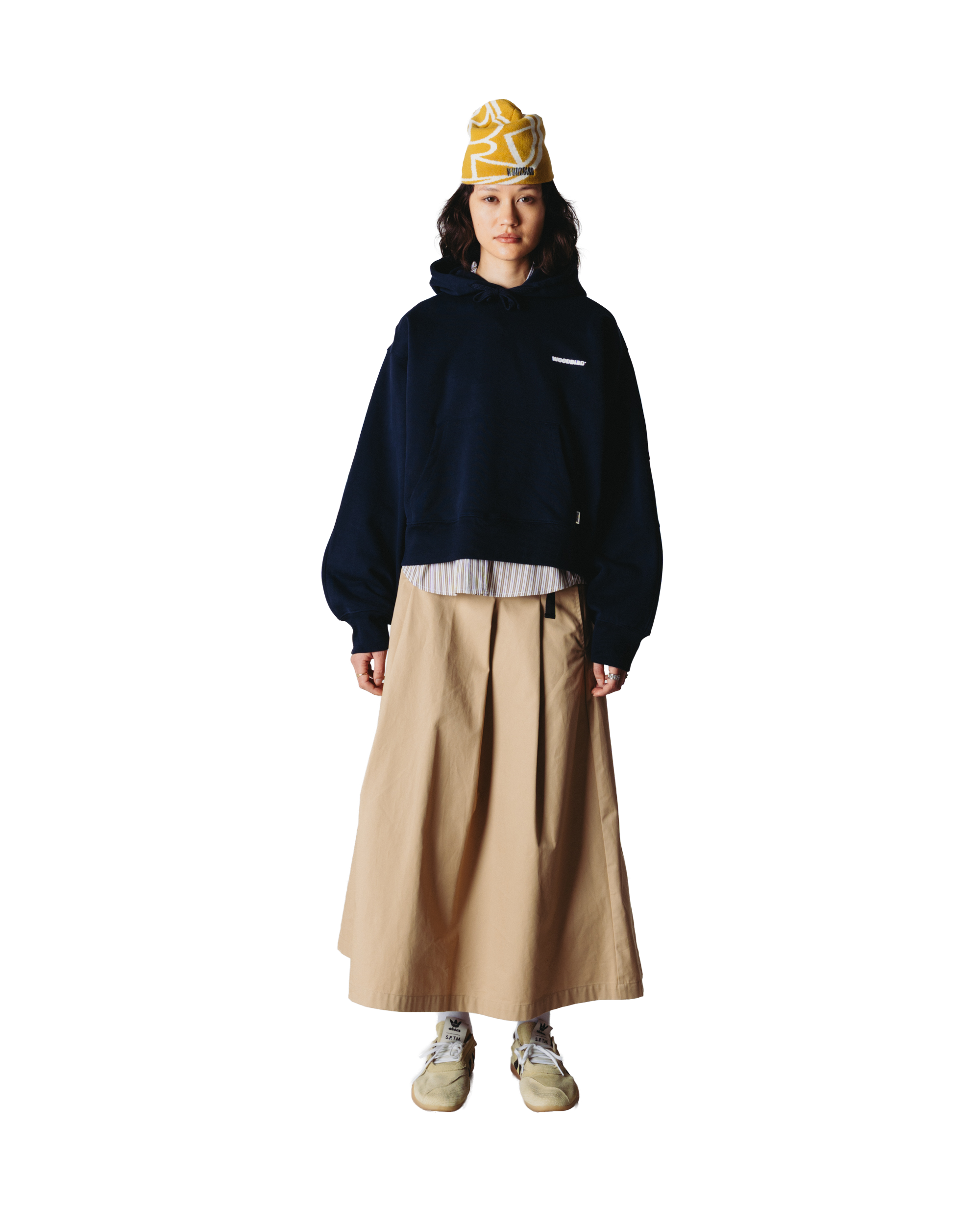 Woodbird Female WBCelo Tram Hoodie Sweats Dark Navy