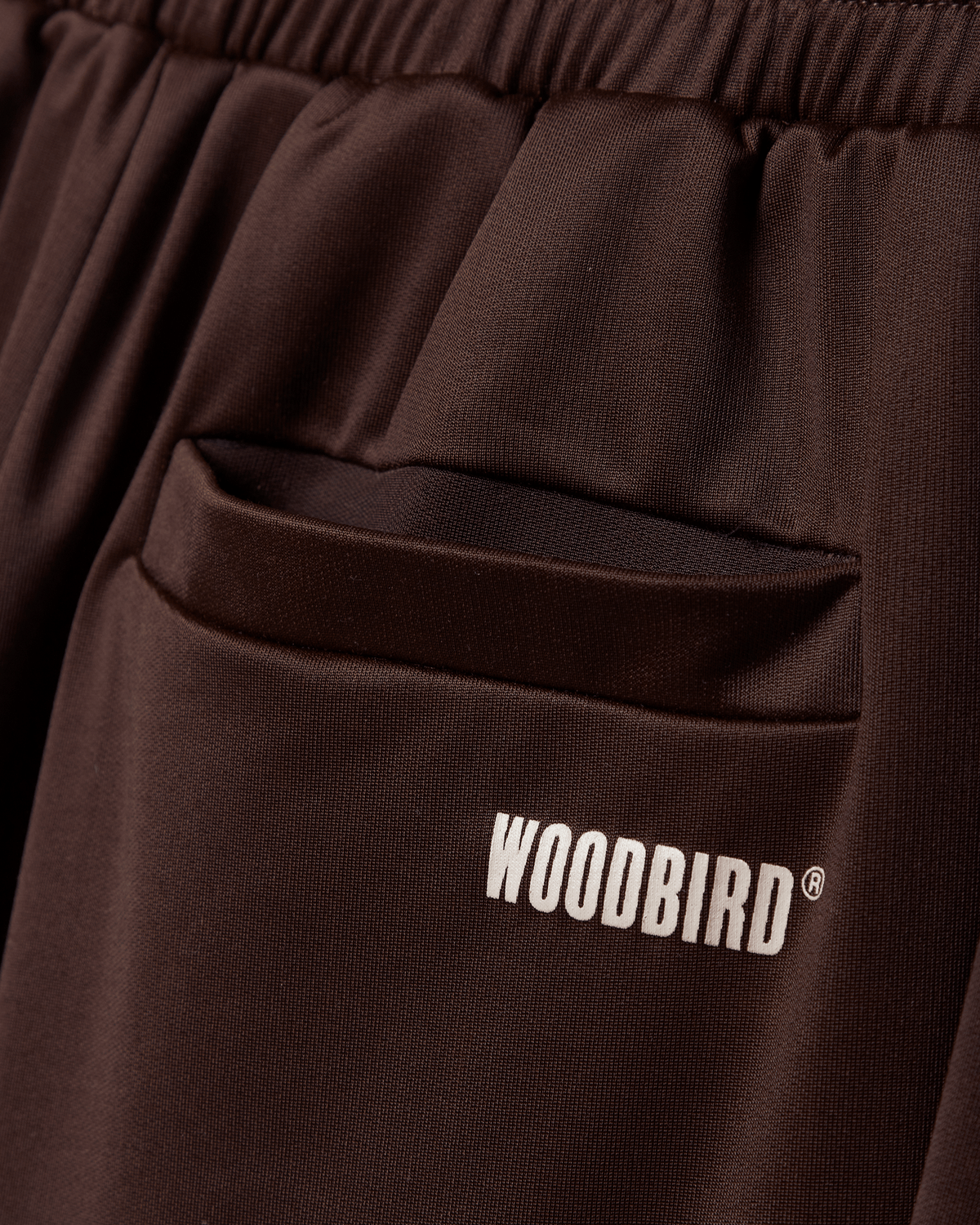 Woodbird WBChang Solid Track Pants Pants Fudge Brown