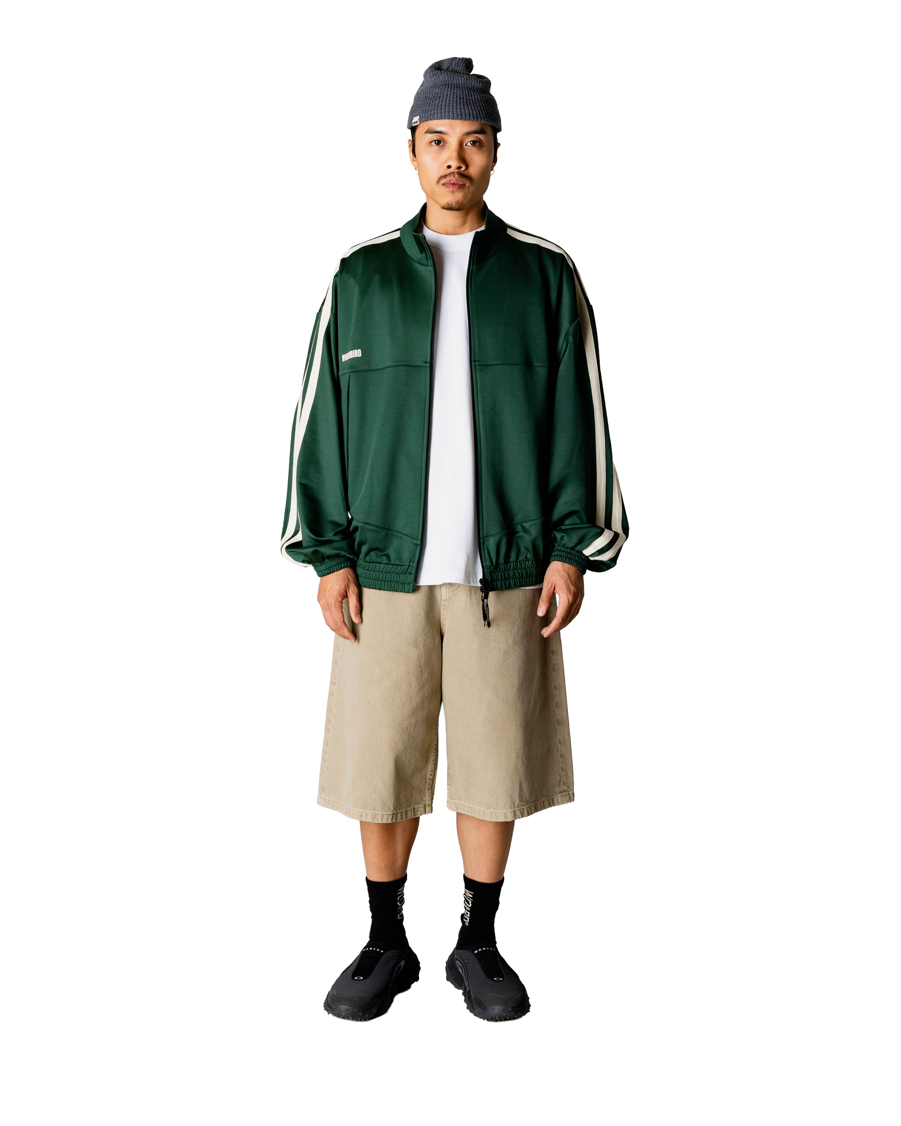 Woodbird WBChang Track Jacket Jackets Pine Green