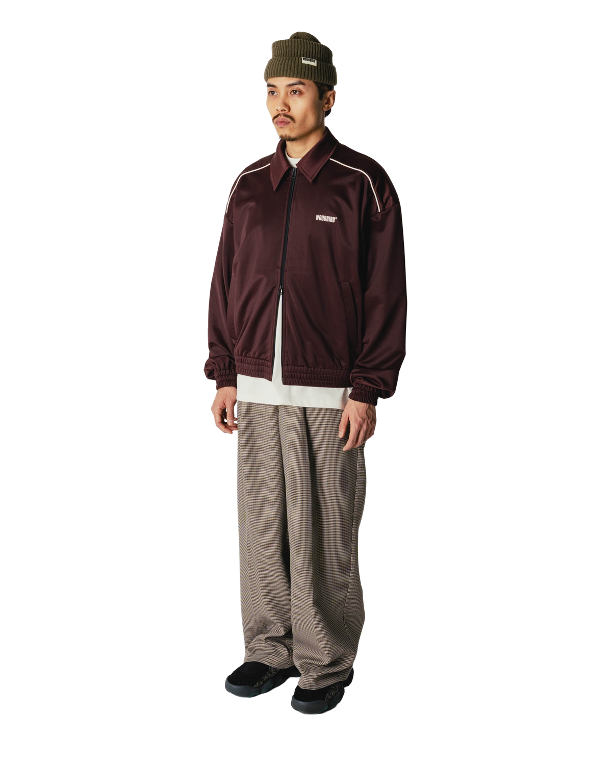Woodbird WBChen Track Jacket Jackets Fudge Brown