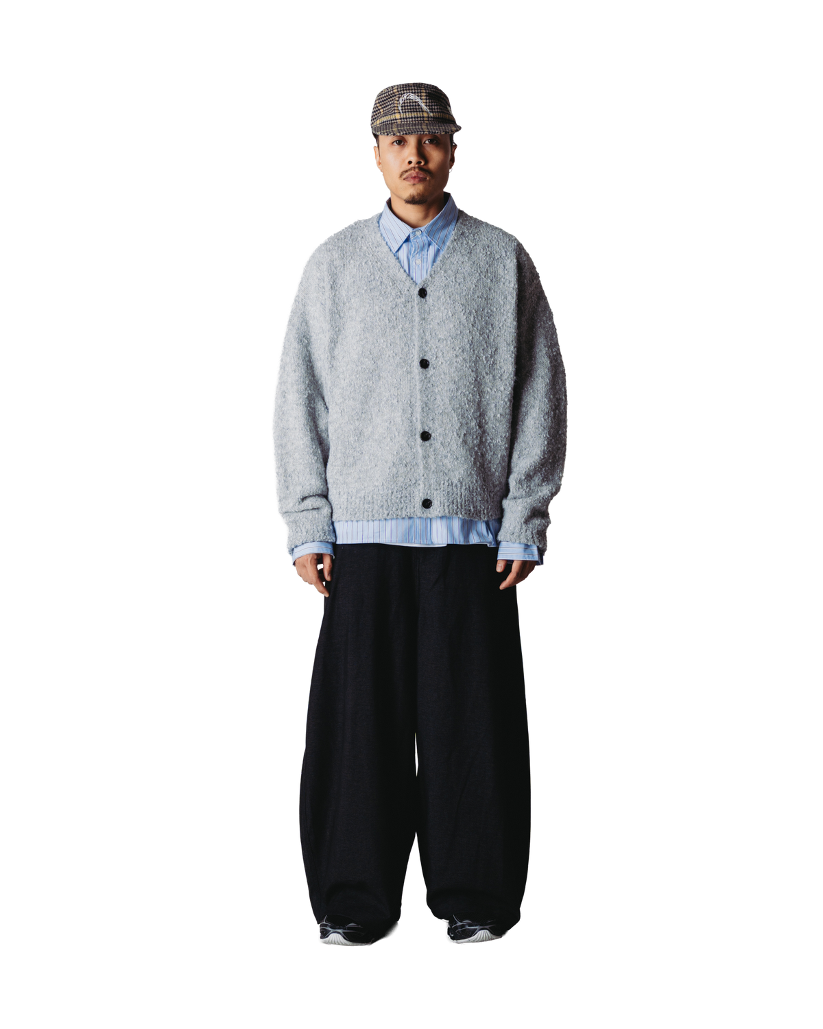 Woodbird WBChi Boucle Cardigan Knits Grey