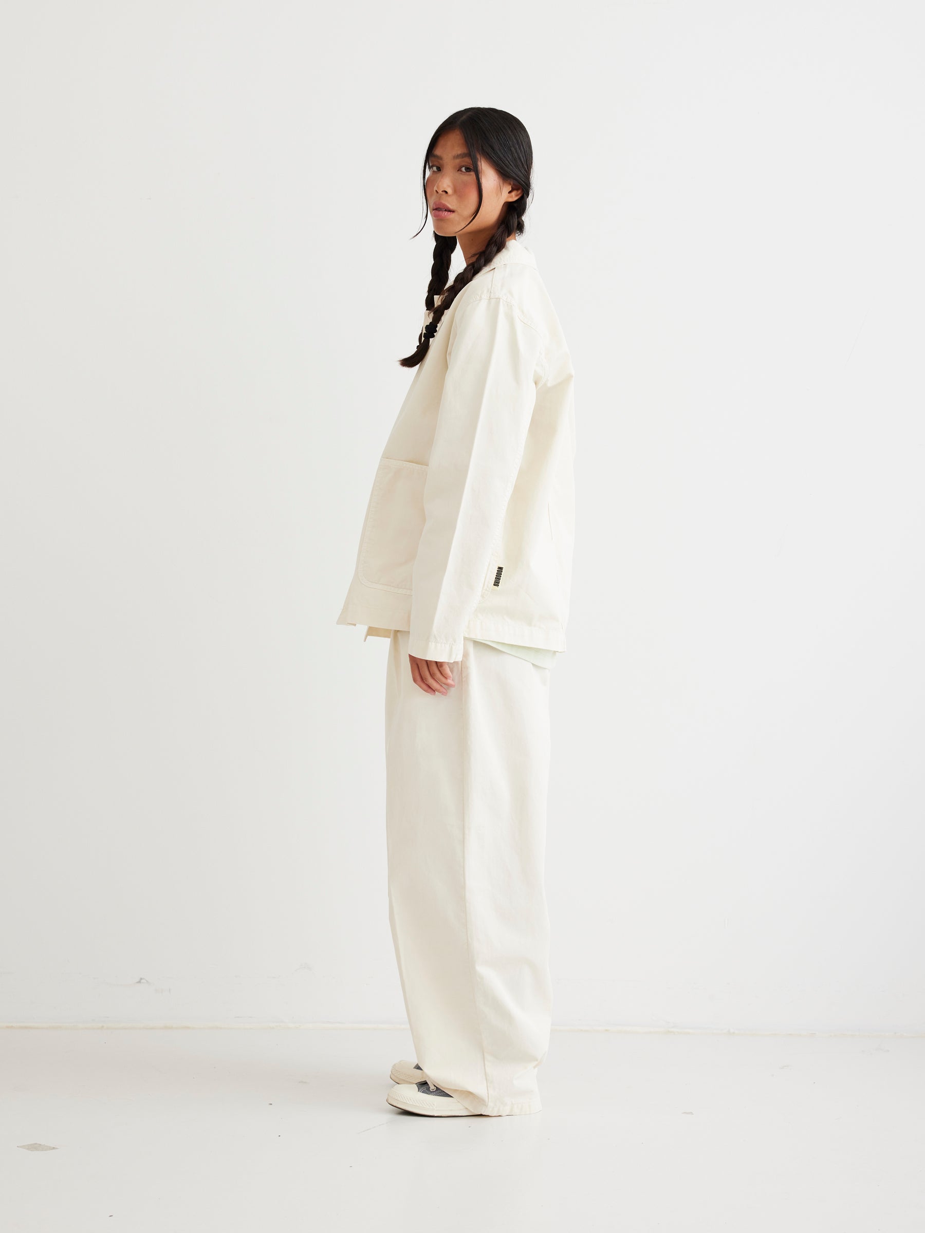 Woodbird Female WBClyde Paper Jacket Jackets Off White