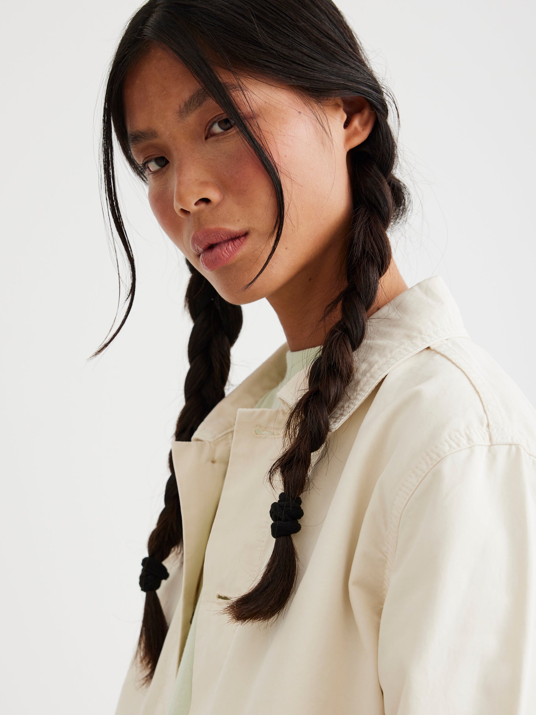Woodbird Female WBClyde Paper Jacket Jackets Off White