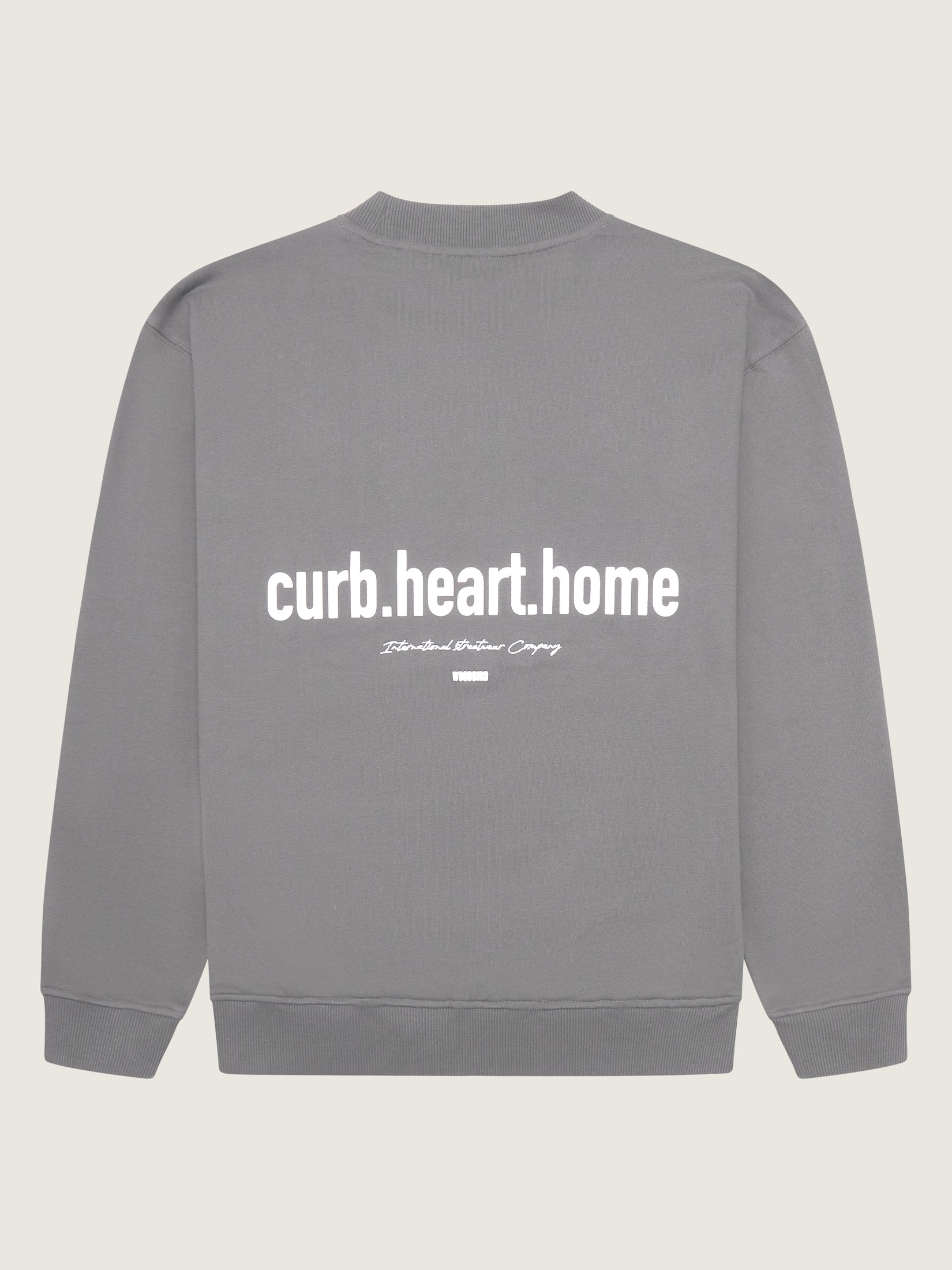 Woodbird WBCope Home Crew Sweats Antra Grey