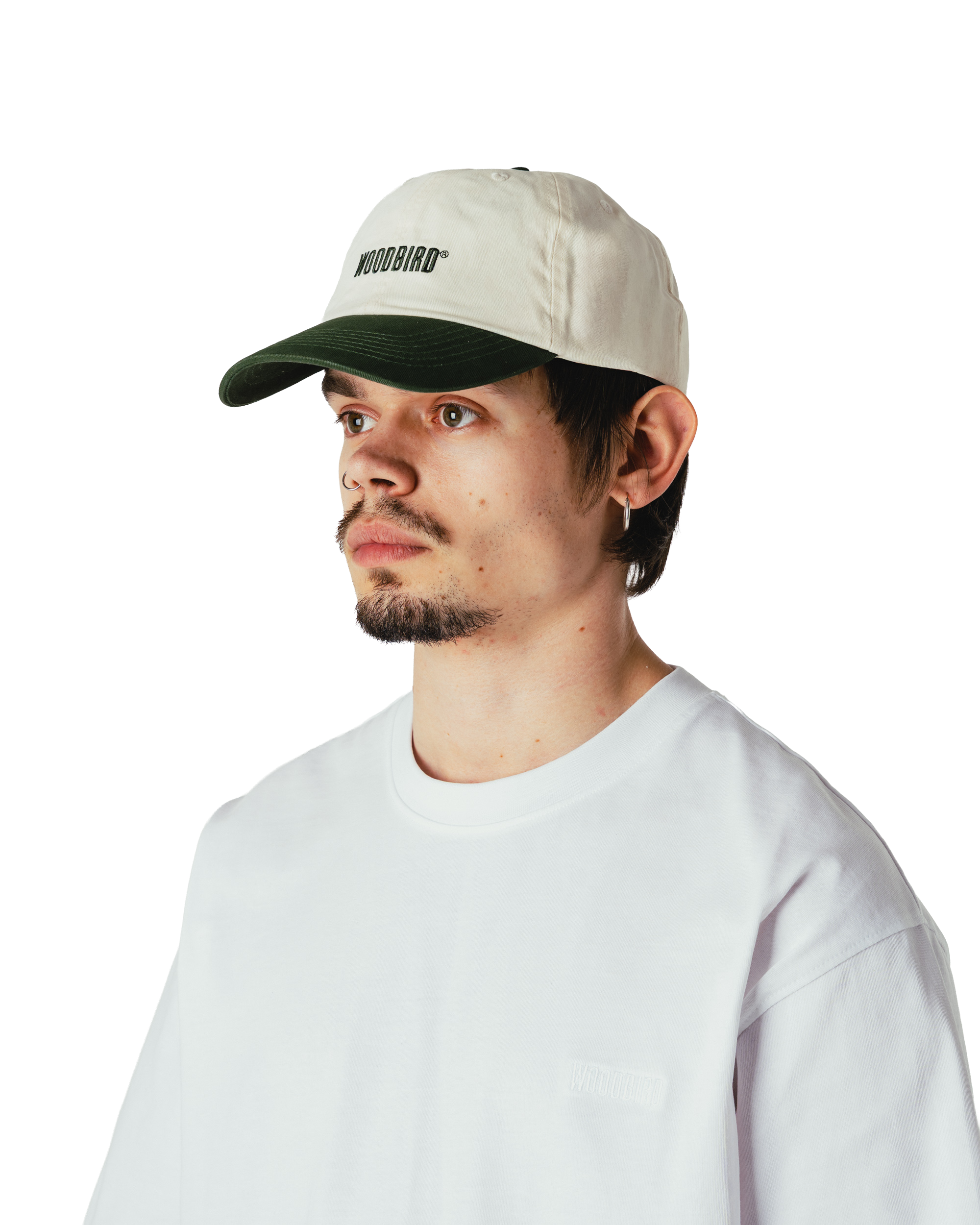 Woodbird WBCore Twill Cap Accessories Offwhite-Army