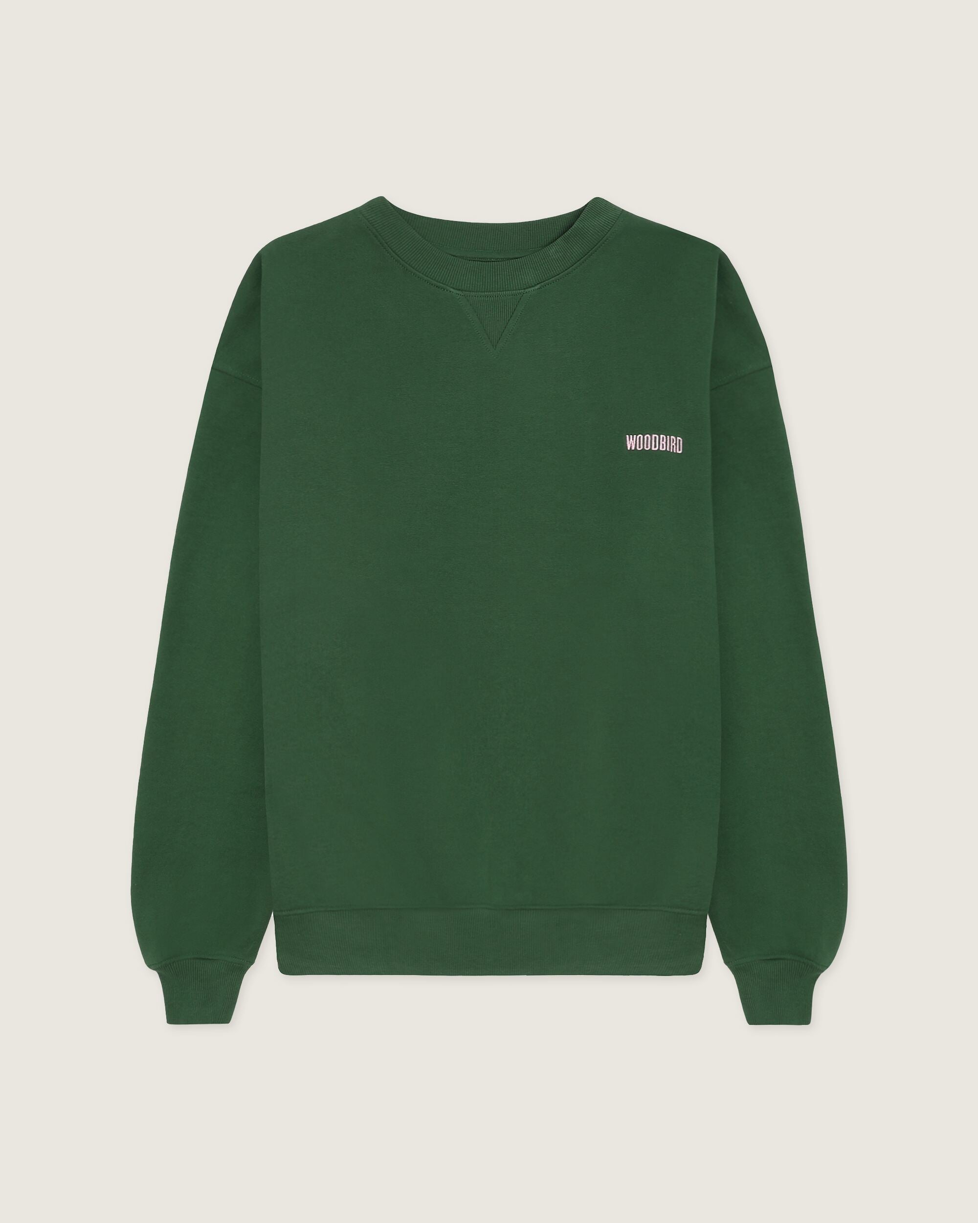 Woodbird Female WBCupe Curb Crew Sweats Dark Green