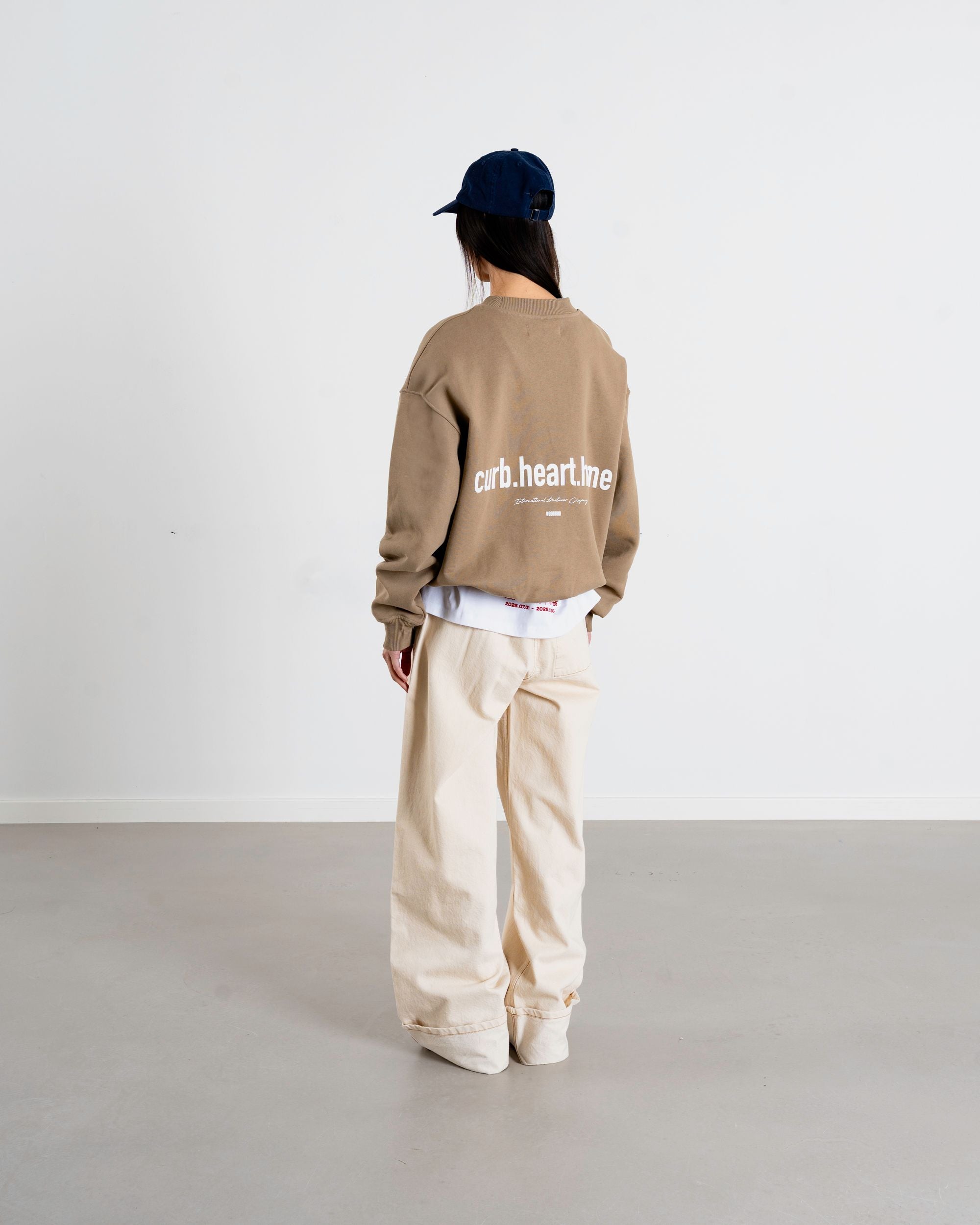 Woodbird Female WBCupe Home Crew Sweats Khaki