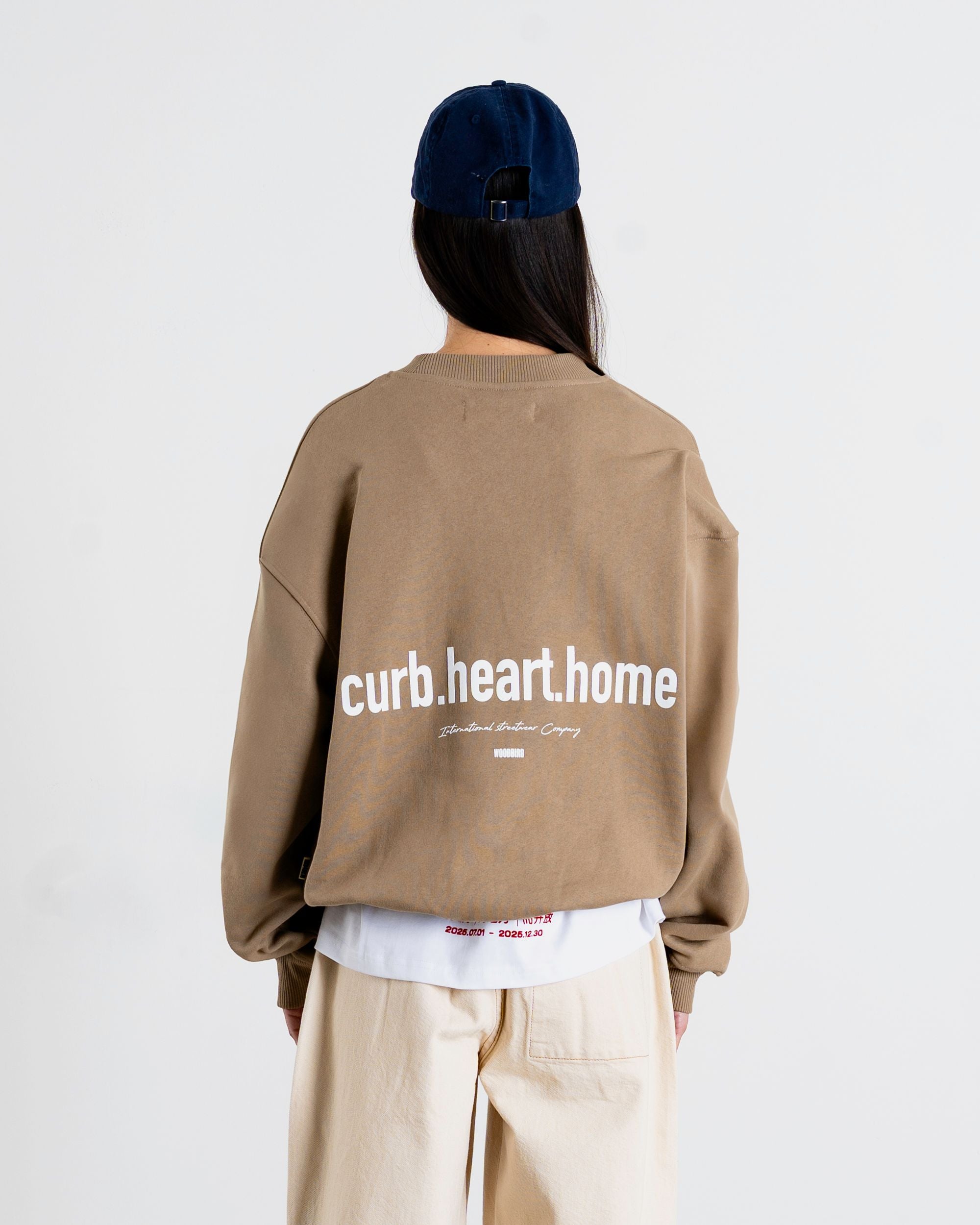 Woodbird Female WBCupe Home Crew Sweats Khaki