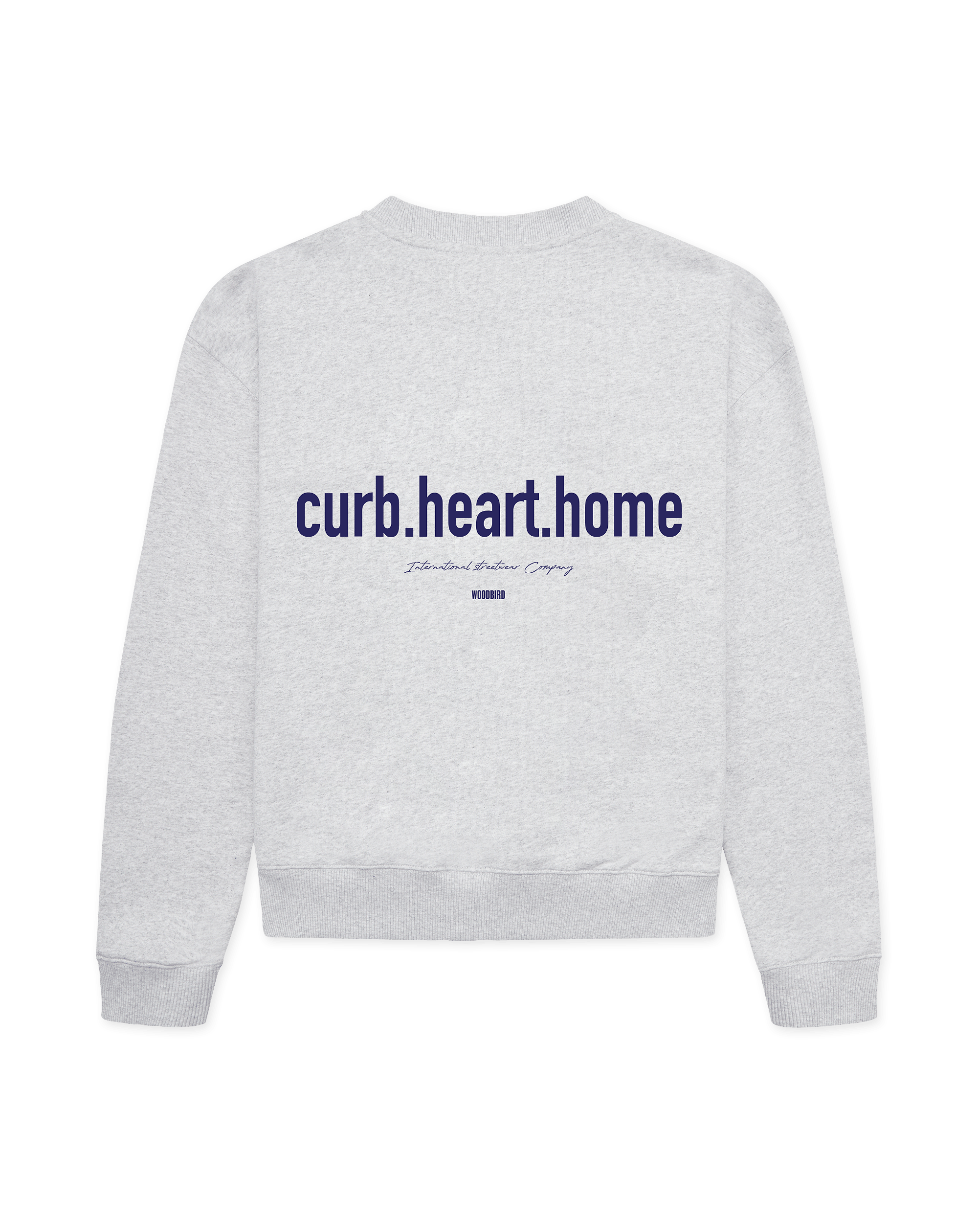 Woodbird Female WBCupe Home Crew Sweats Snow Melange