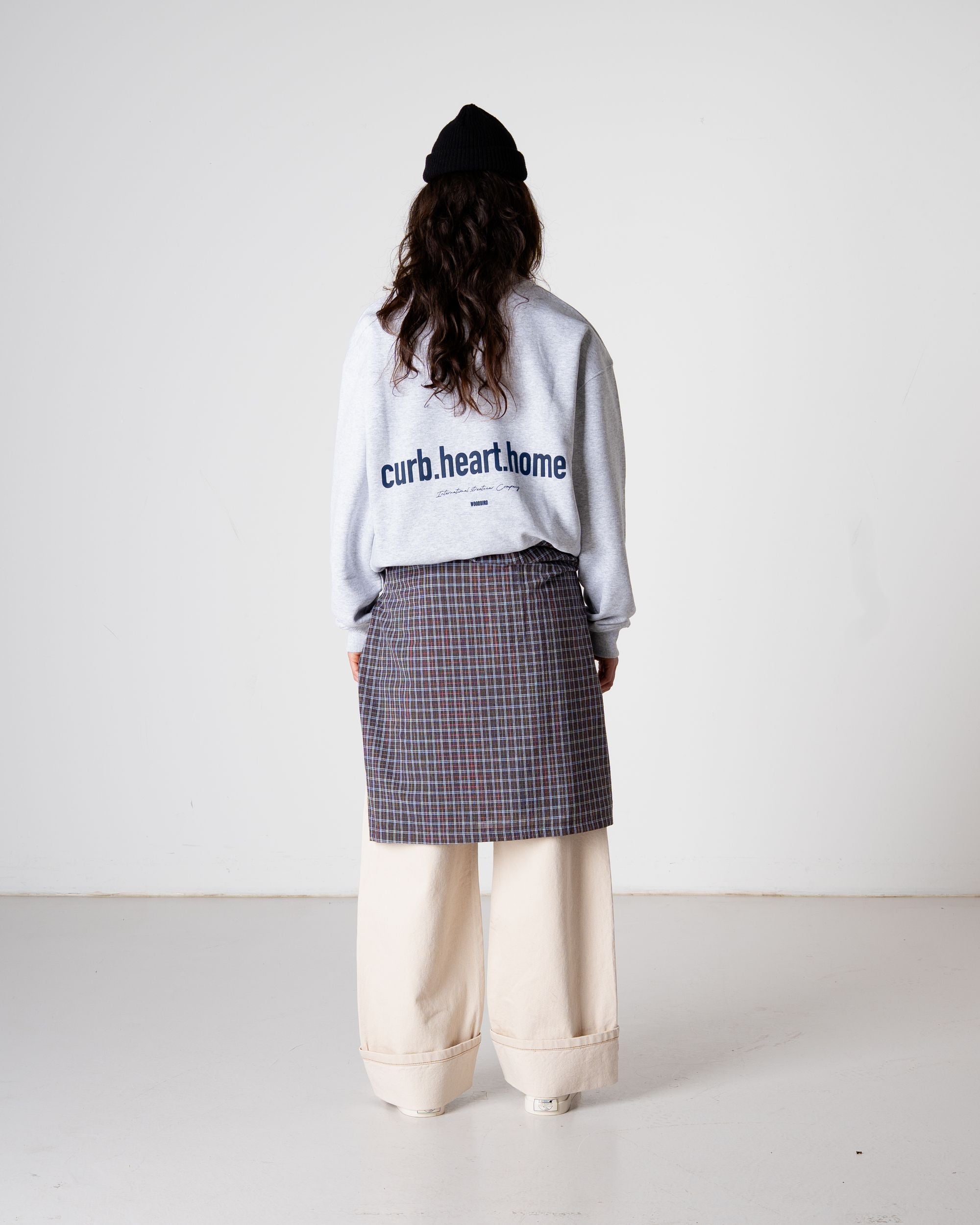 Woodbird Female WBCupe Home Crew Sweats Snow Melange