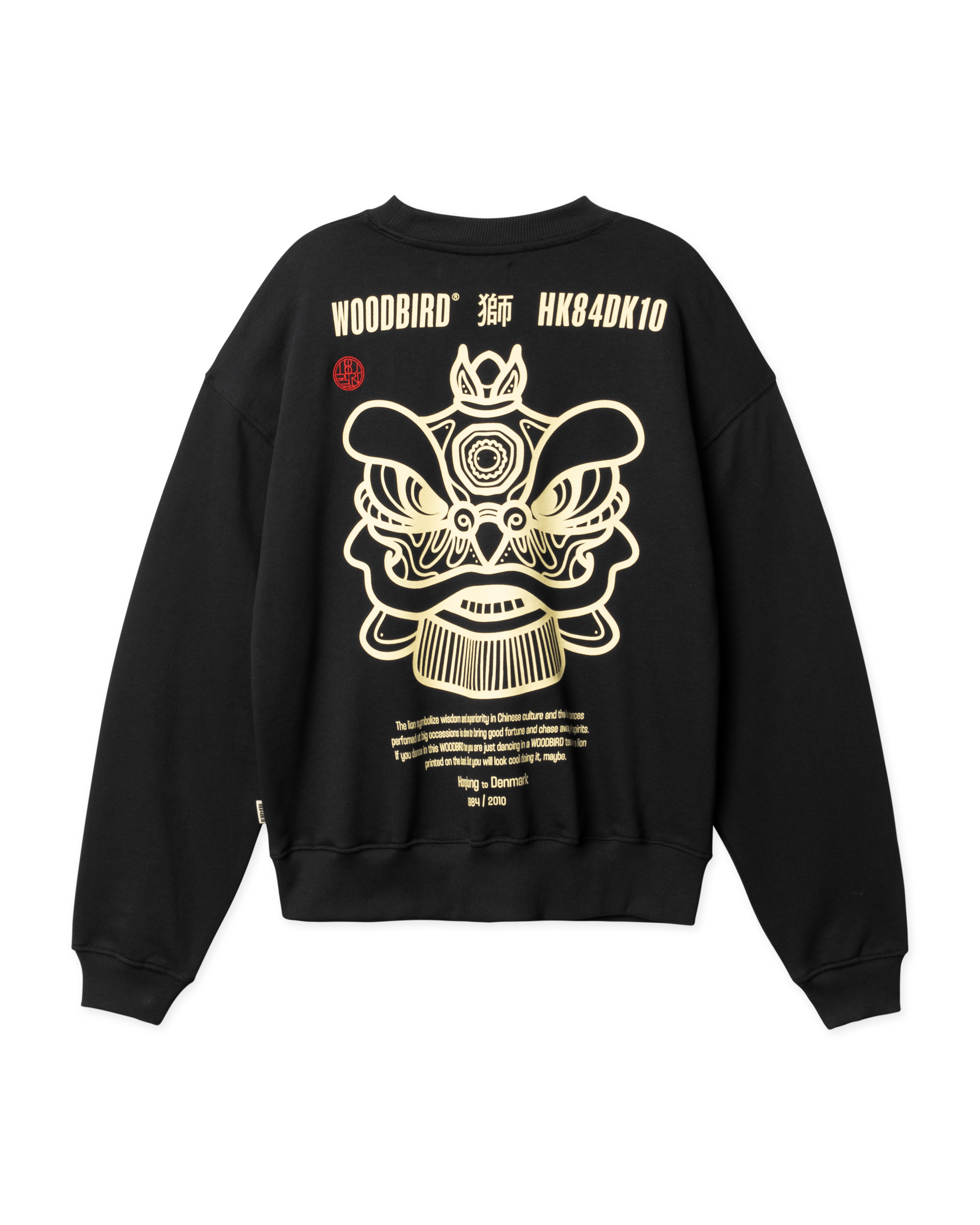 Woodbird Female WBCupe Lion Crew Sweats Black