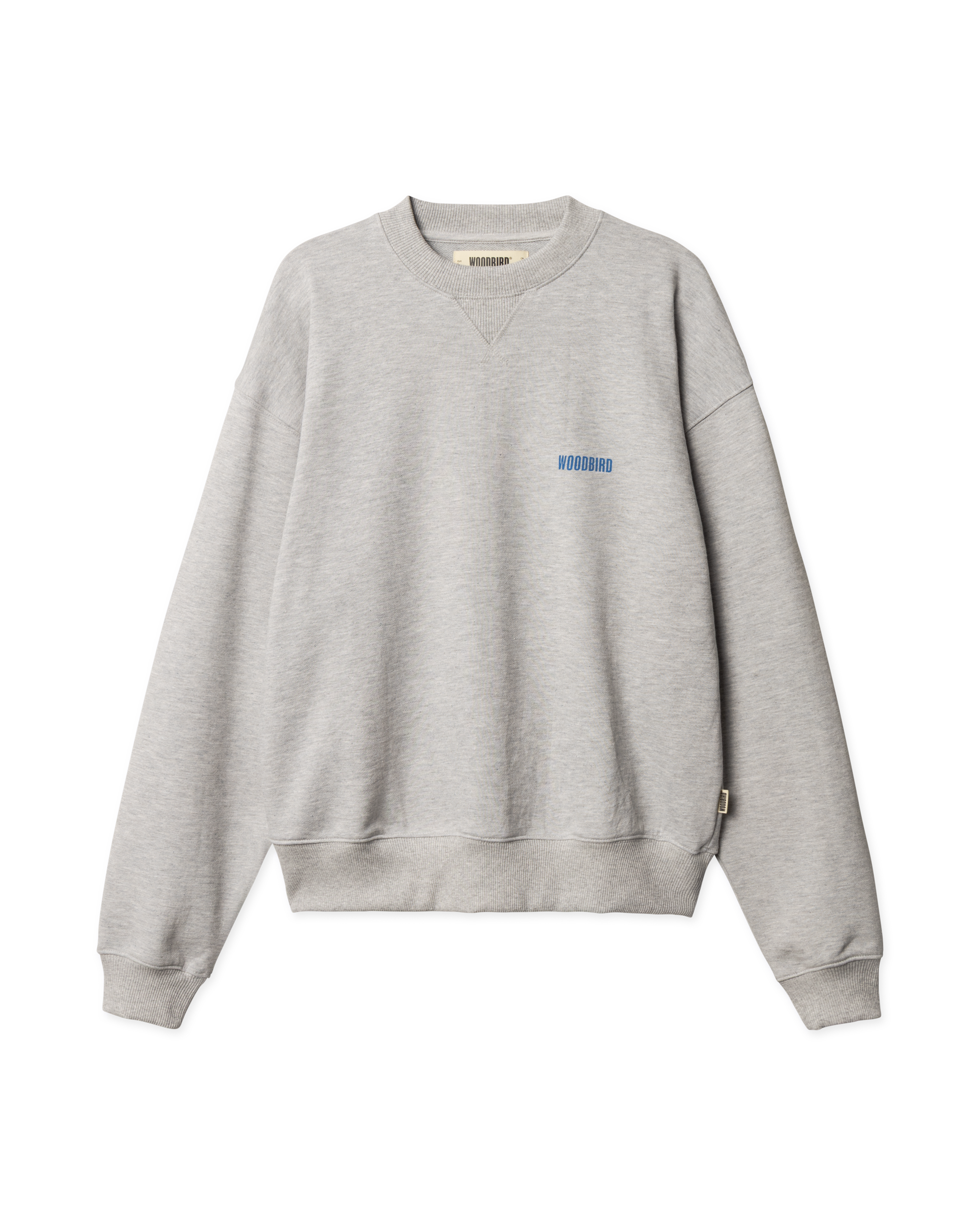 Woodbird Female WBCupe Lion Crew Sweats Light Grey Melange