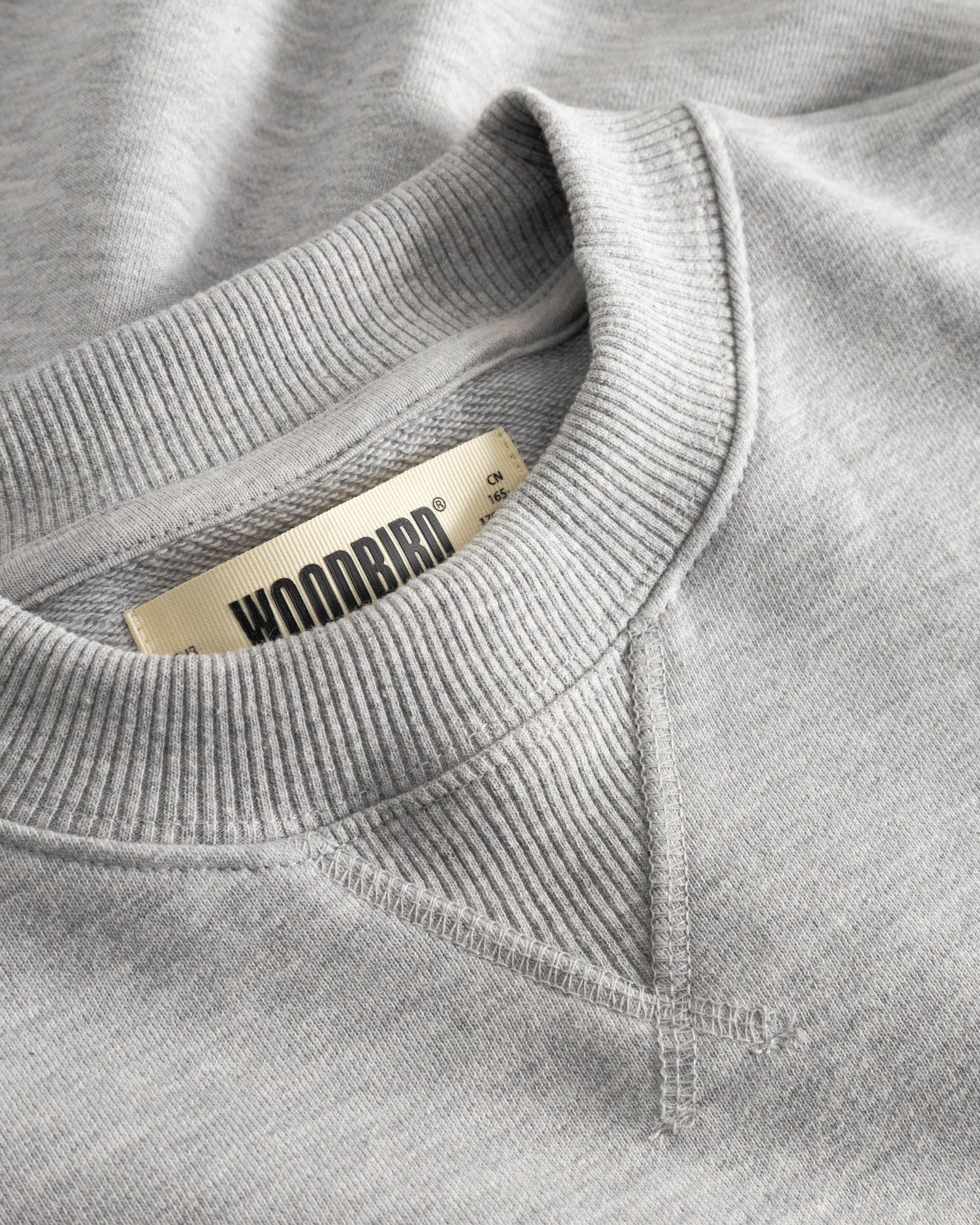 Woodbird Female WBCupe Lion Crew Sweats Light Grey Melange