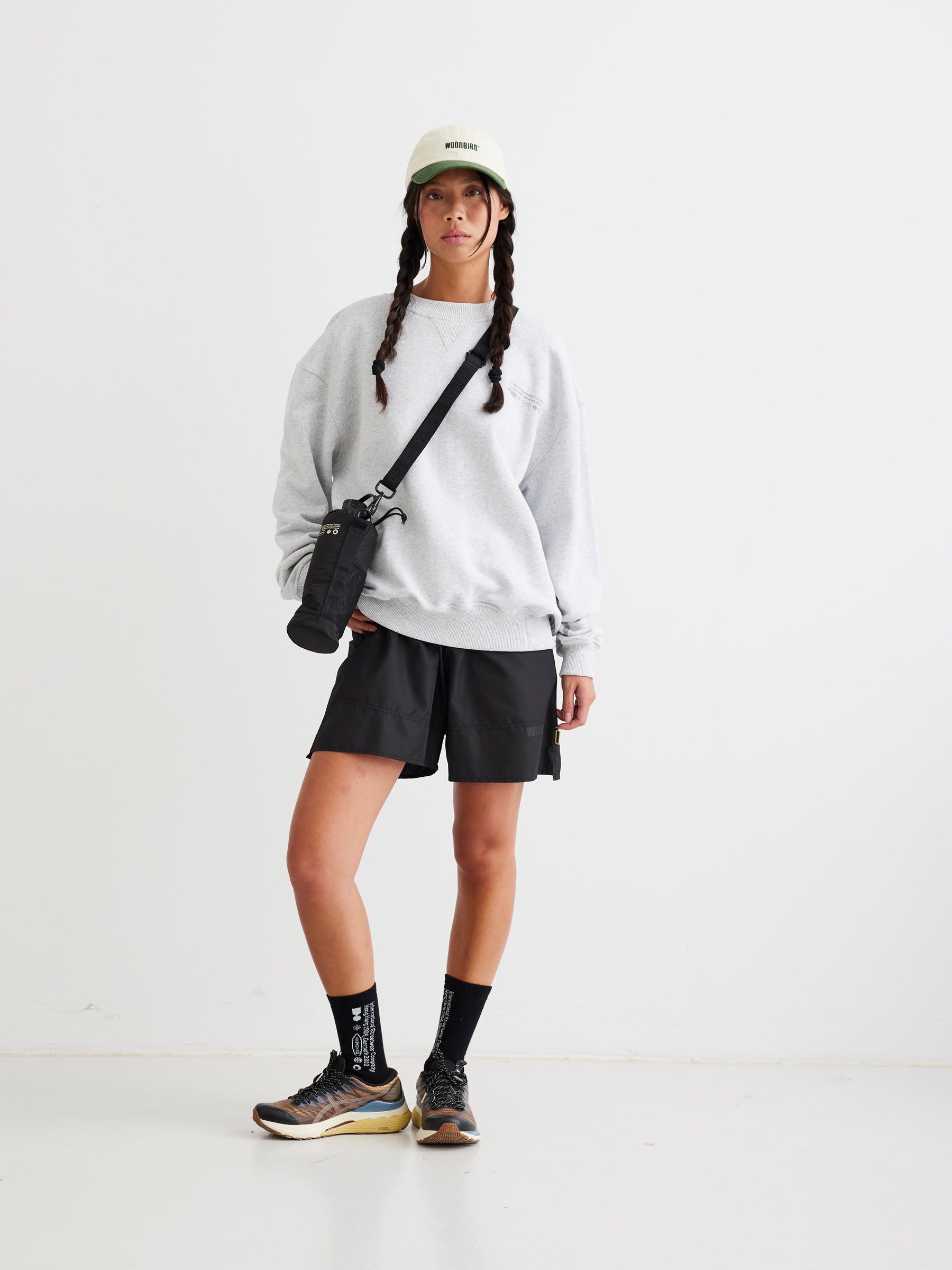 Woodbird Female WBCupe Tech Crew Sweats Light Grey Melange