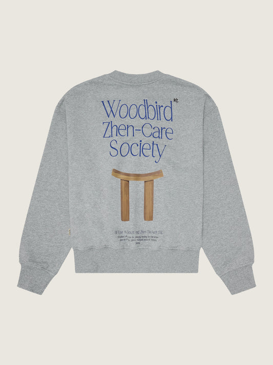 Woodbird Female WBCupe Zhen Crew Sweats Grey Melange