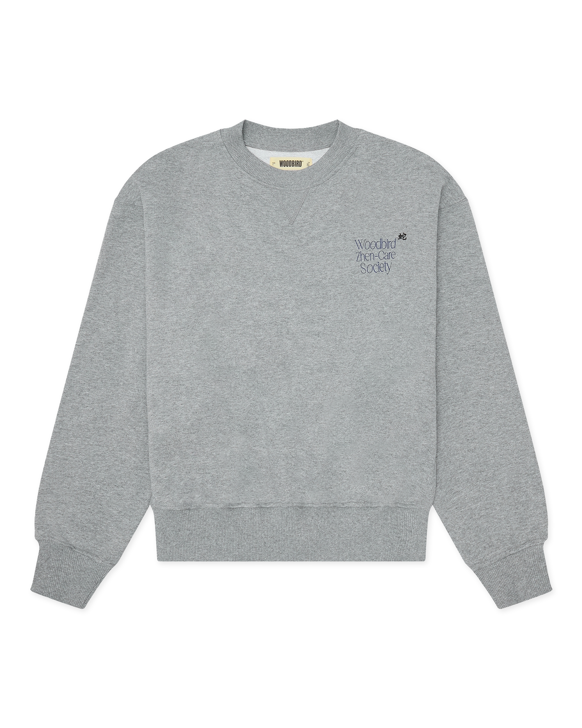 Woodbird Female WBCupe Zhen Crew Sweats Grey Melange