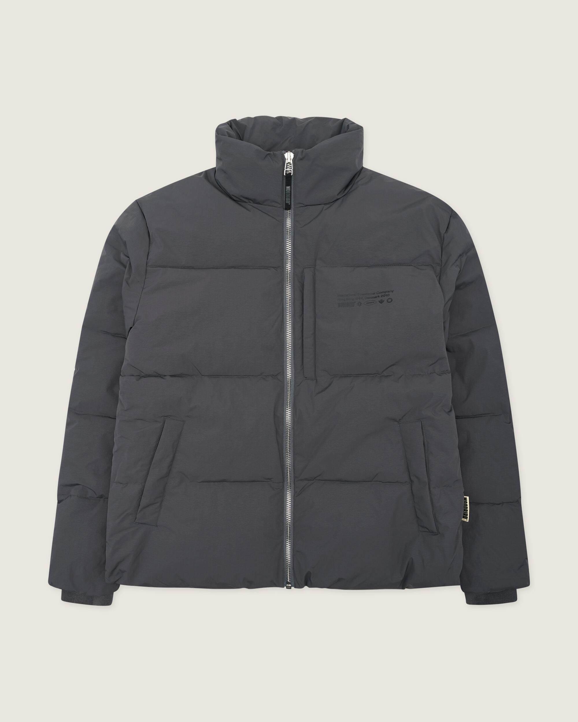 Woodbird WBDapper Puff Jacket Outerwear Antra Grey