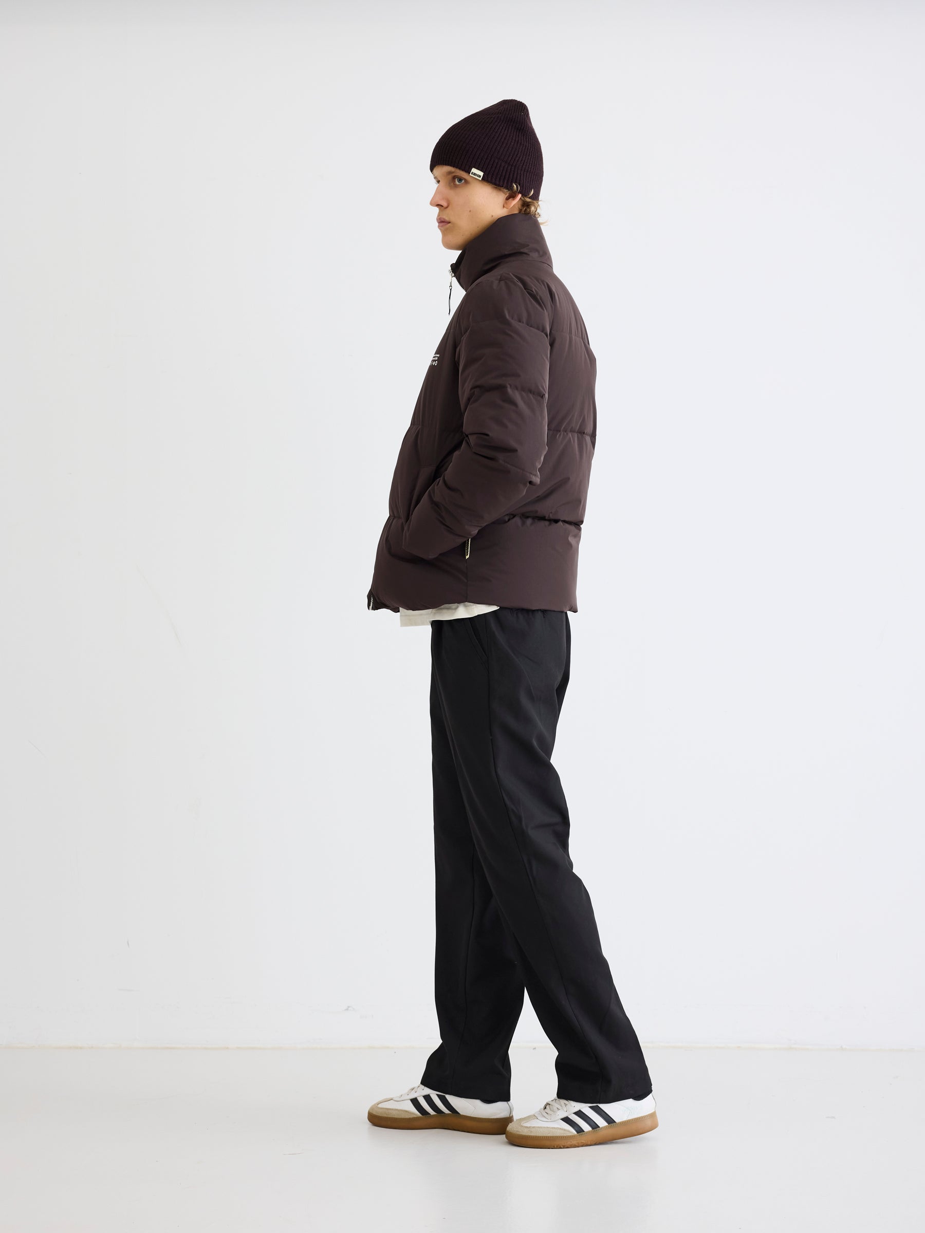 Woodbird WBDapper Puff Jacket Outerwear Chocolate brown