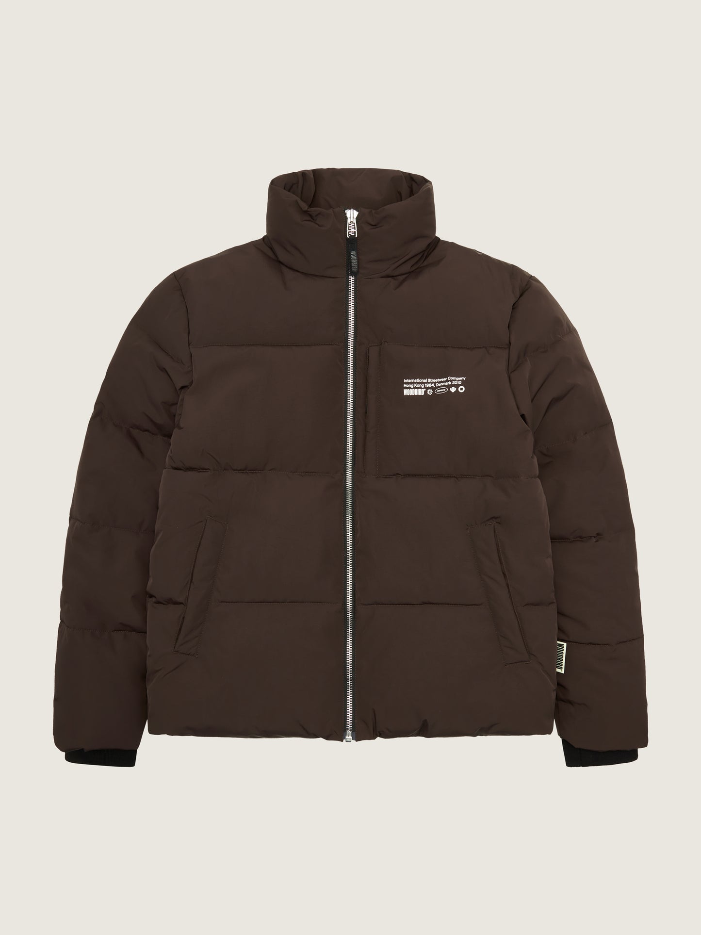 Woodbird WBDapper Puff Jacket Outerwear Chocolate brown