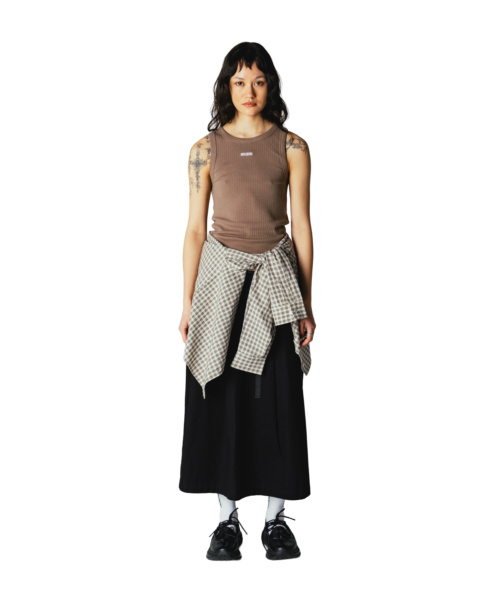 Woodbird Female WBDee Base Tank Top T-Shirts Dark Sand