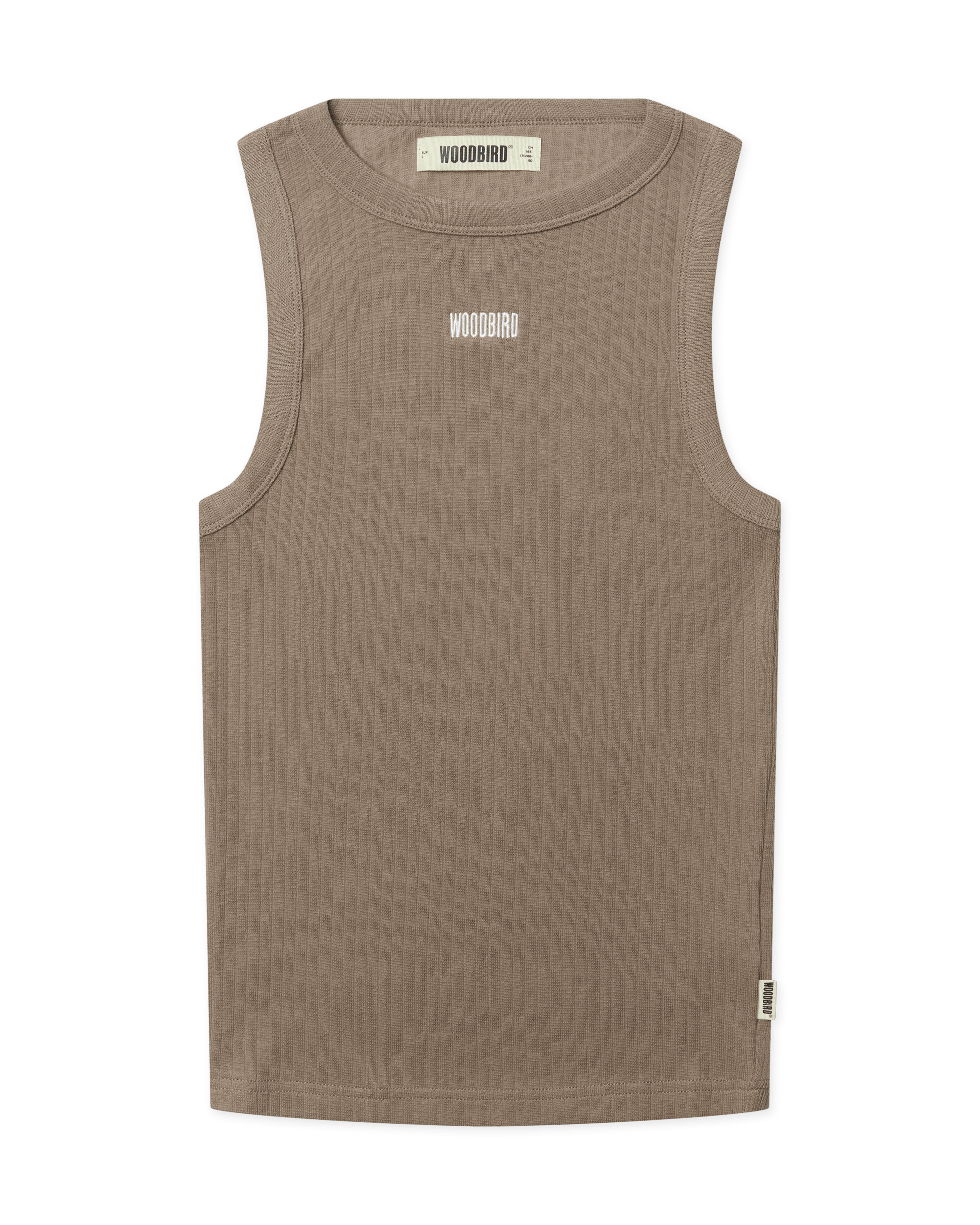 Woodbird Female WBDee Base Tank Top T-Shirts Dark Sand