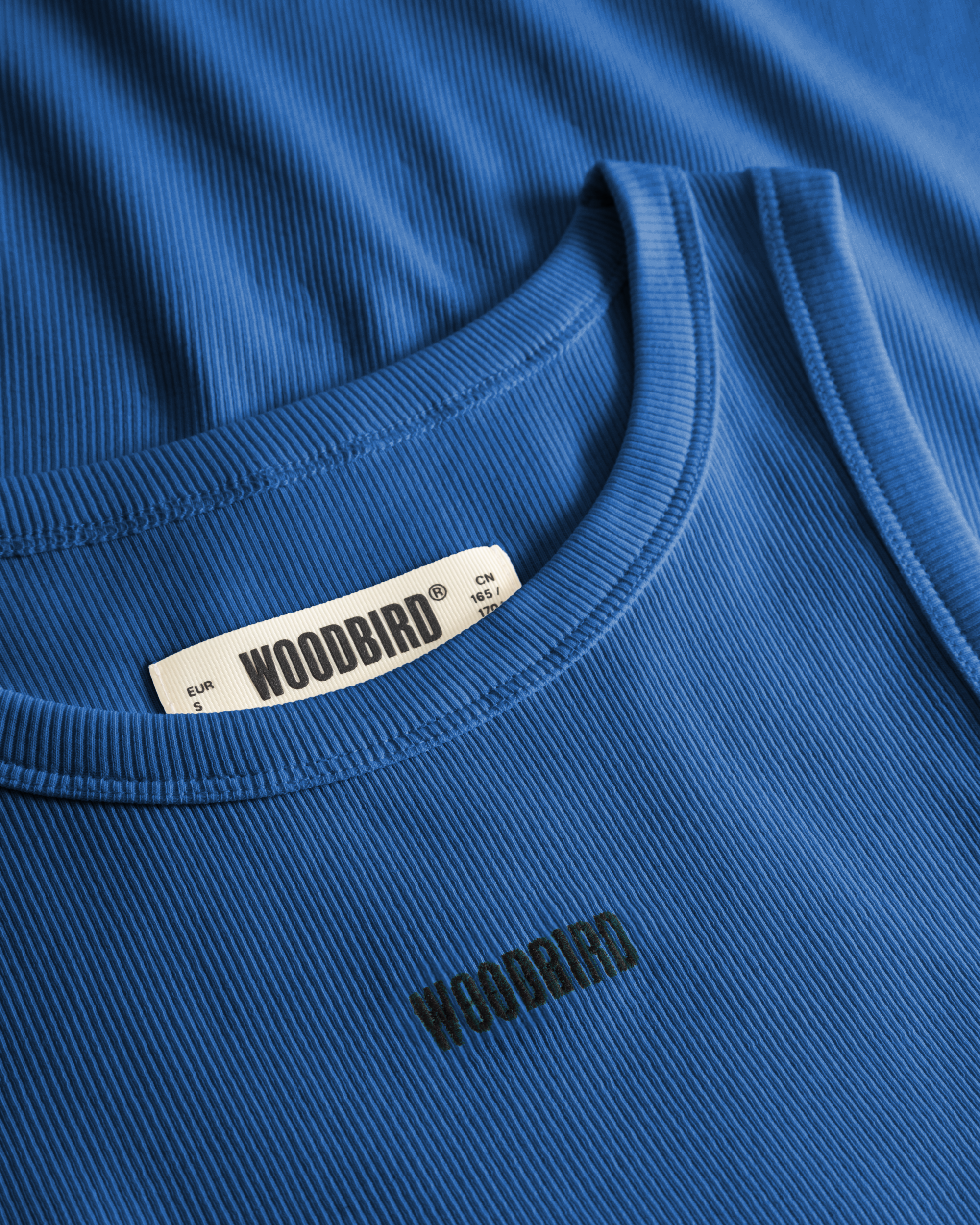 Woodbird Female WBDee Rib Tank Top T-Shirts Cobalt Blue