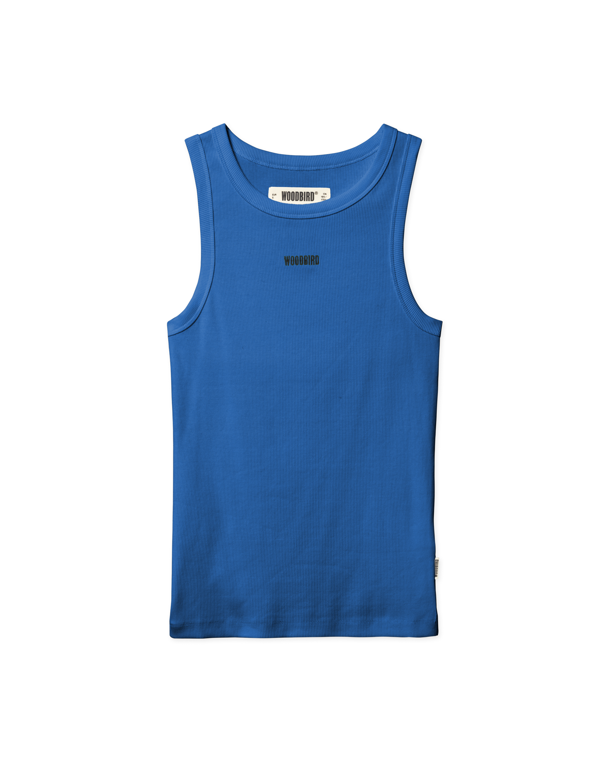 Woodbird Female WBDee Rib Tank Top T-Shirts Cobalt Blue