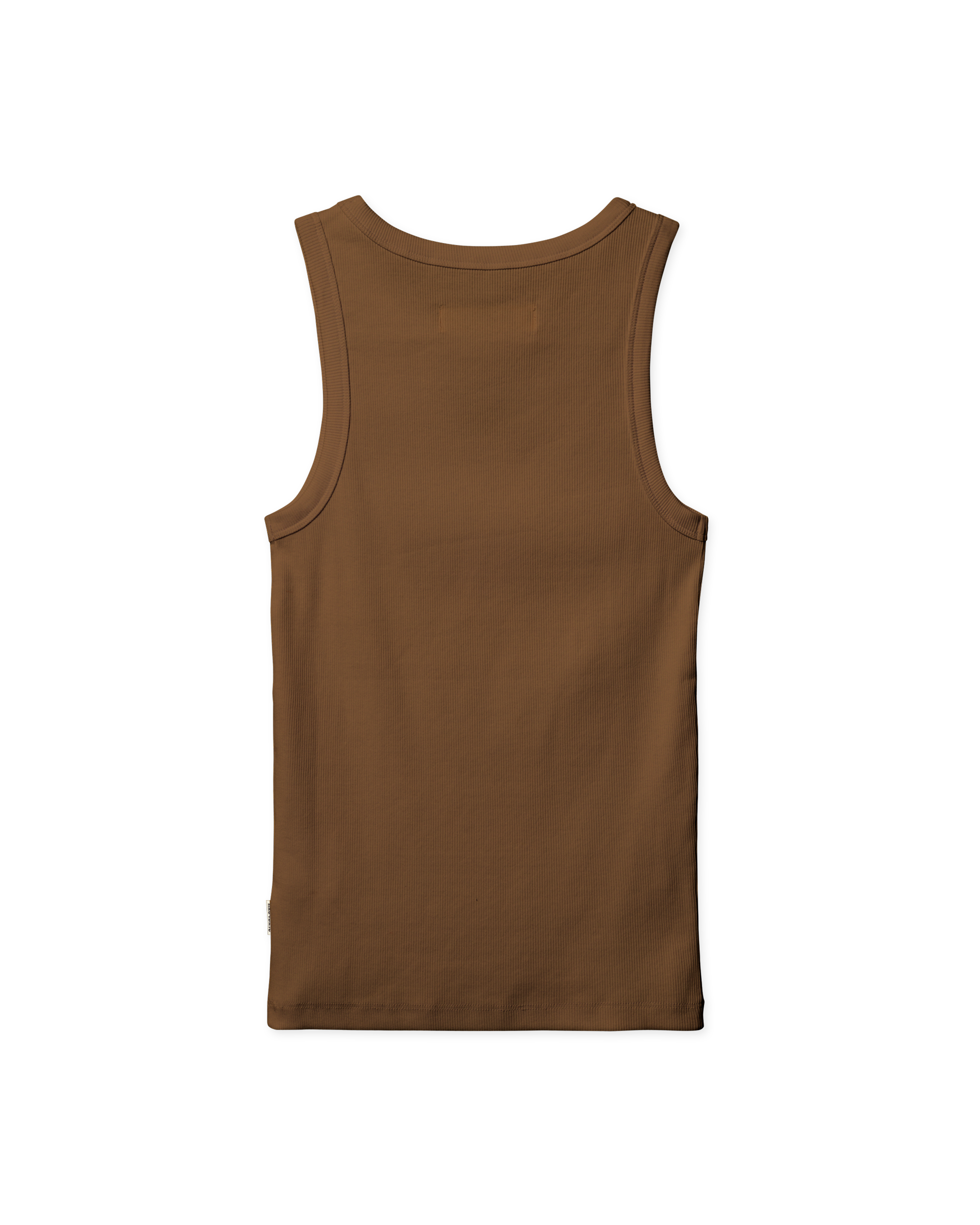 Woodbird Female WBDee Rib Tank Top T-Shirts Mid Brown