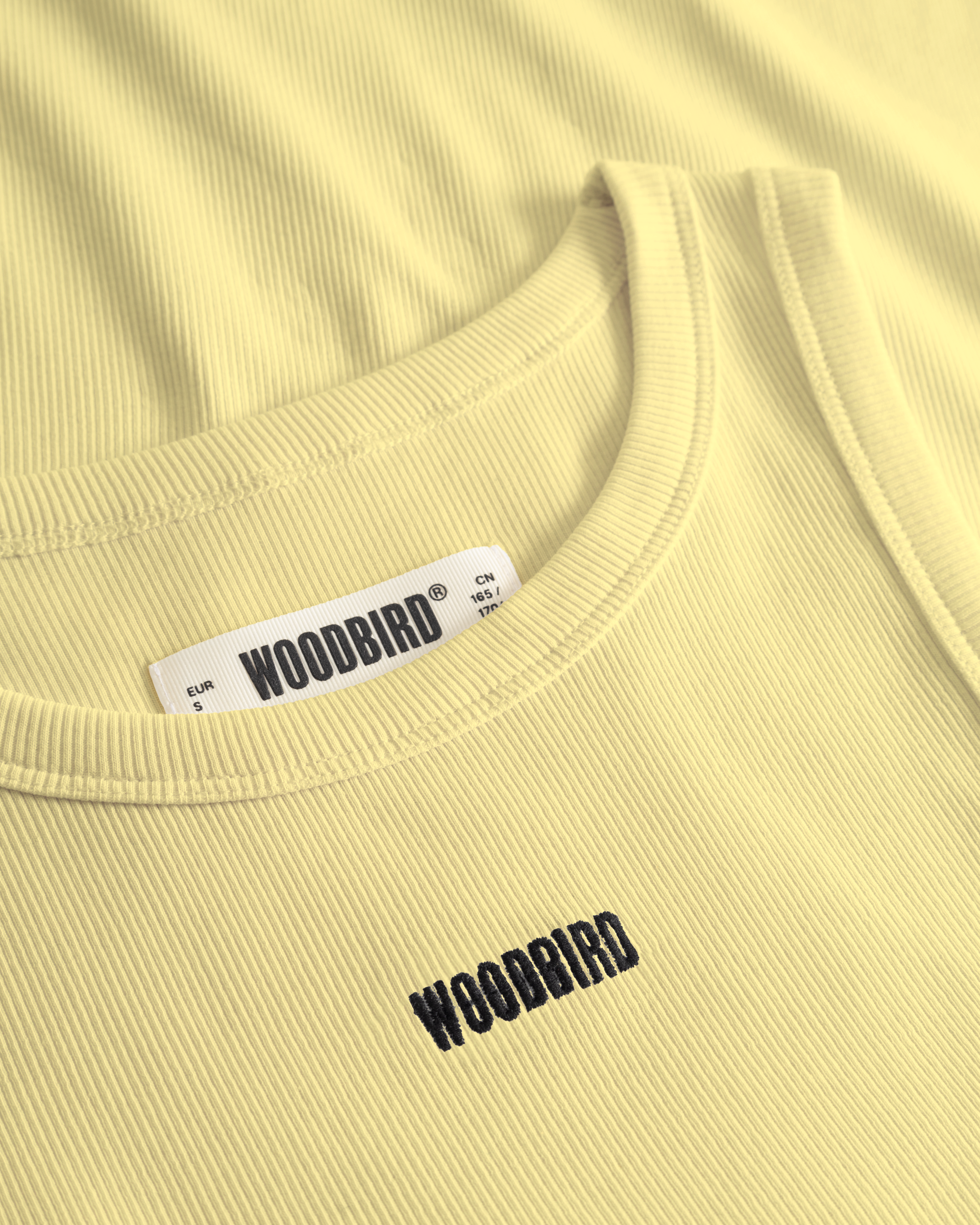 Woodbird Female WBDee Rib Tank Top T-Shirts Wax Yellow