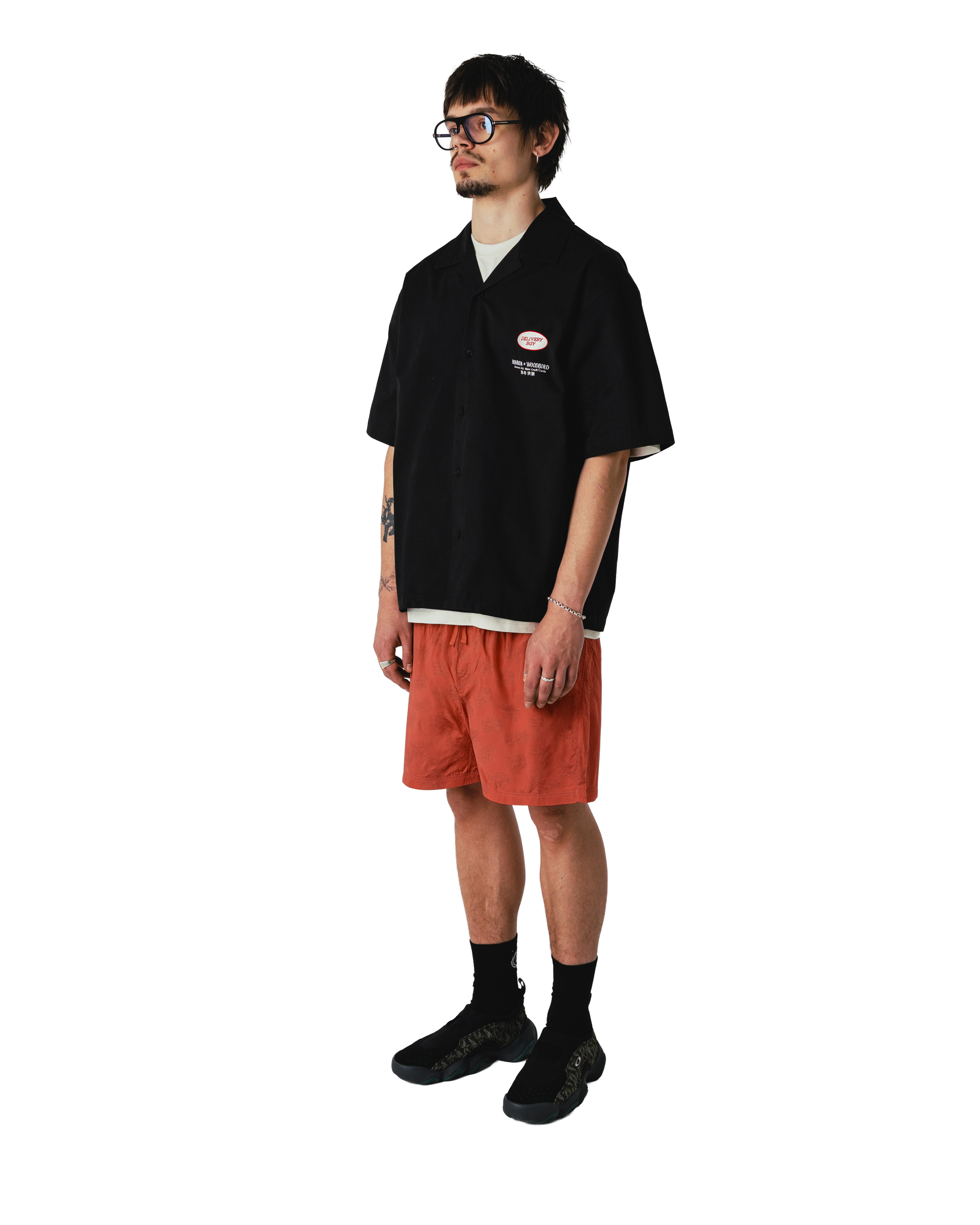 Woodbird WBDelivery Shirt NIKBEN Shirts Black