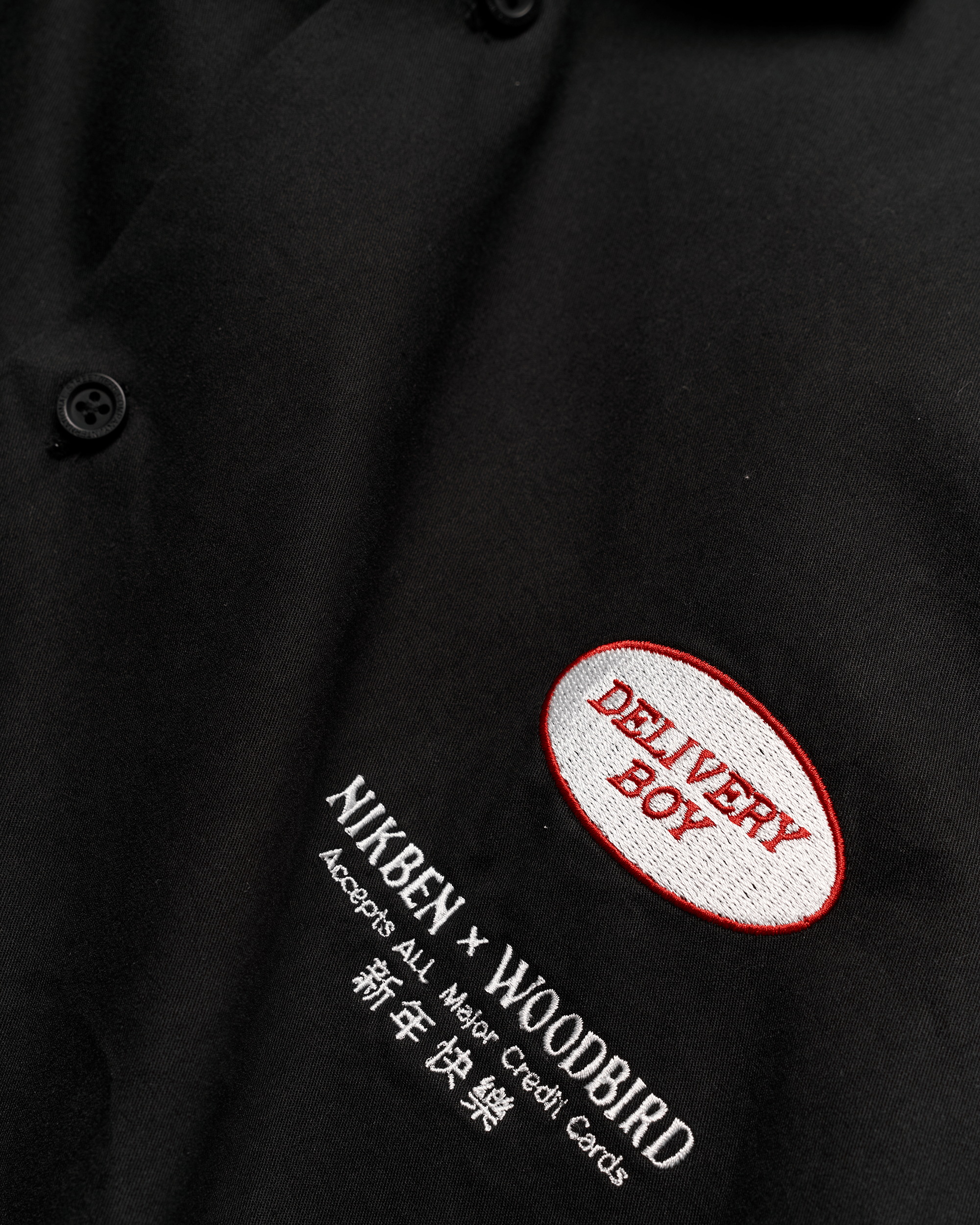 Woodbird WBDelivery Shirt NIKBEN Shirts Black